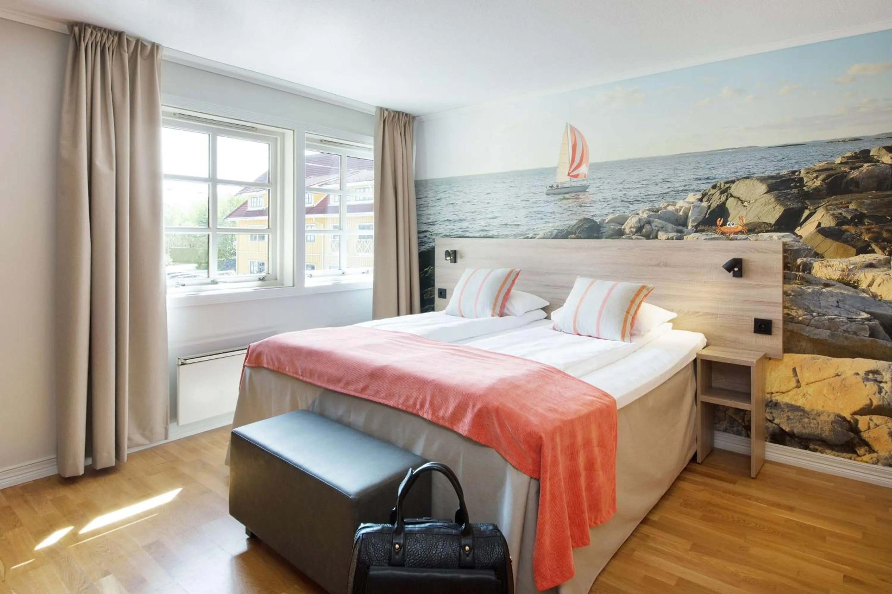 Bedroom, Bed in Scandic Sørlandet