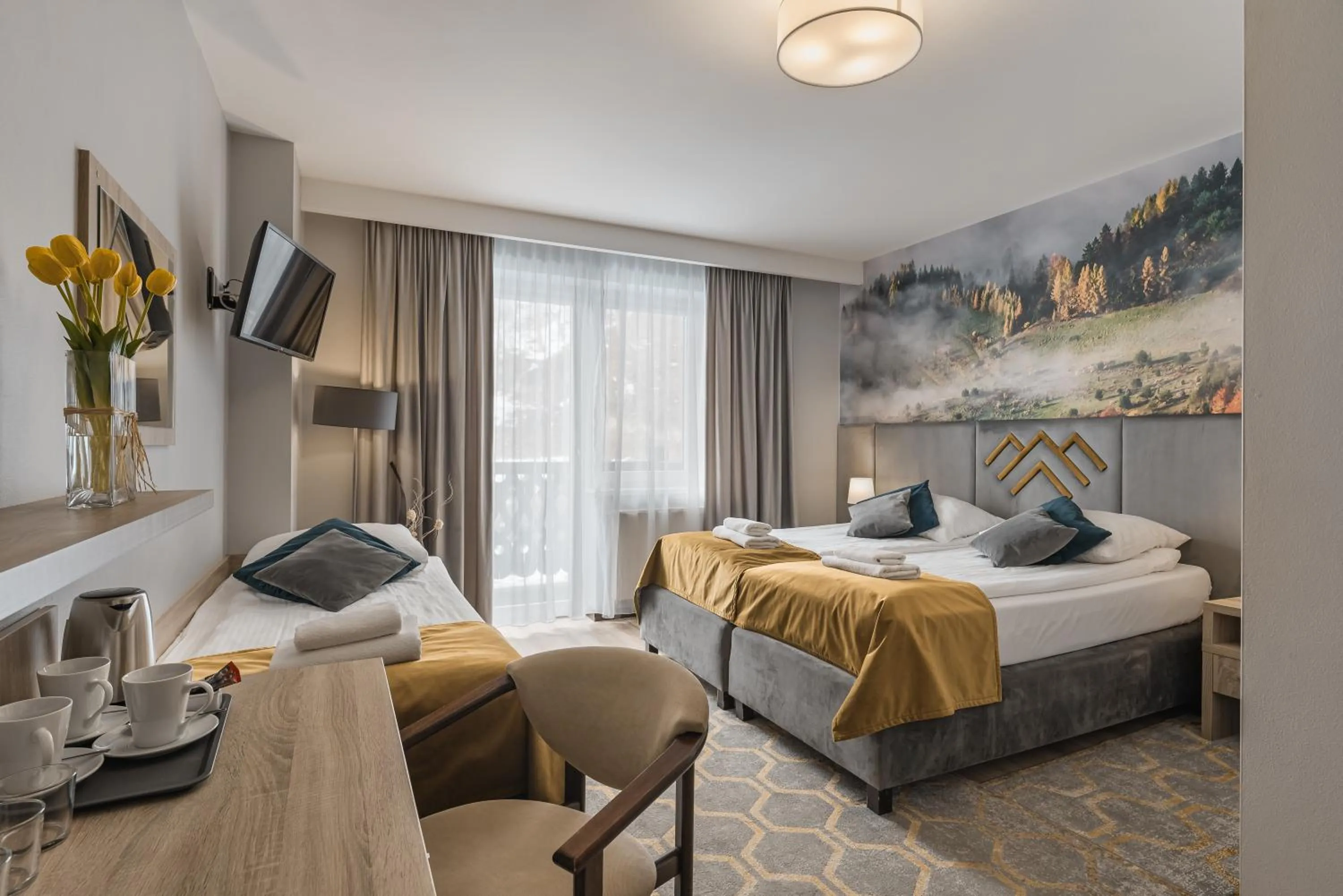 Bed in Hotel Smile Pieniny