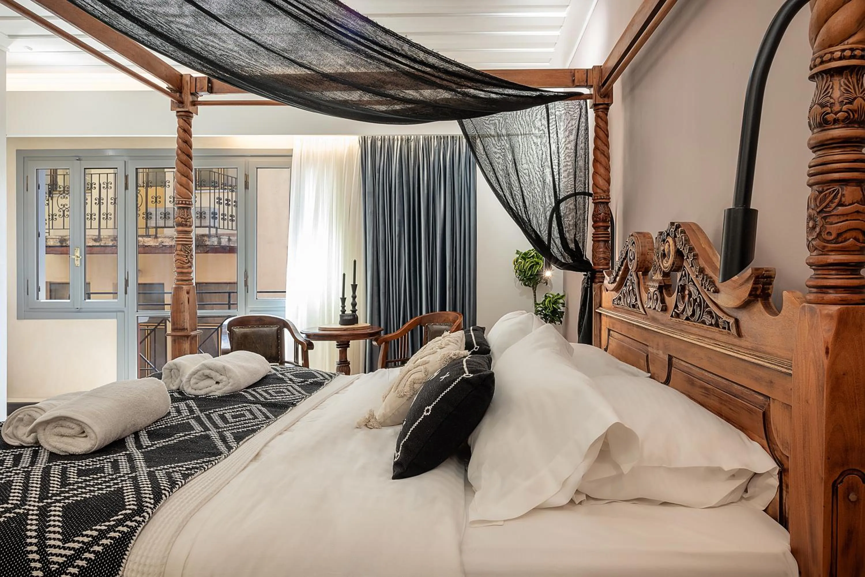 Bed in Vranas Ambiance Hotel