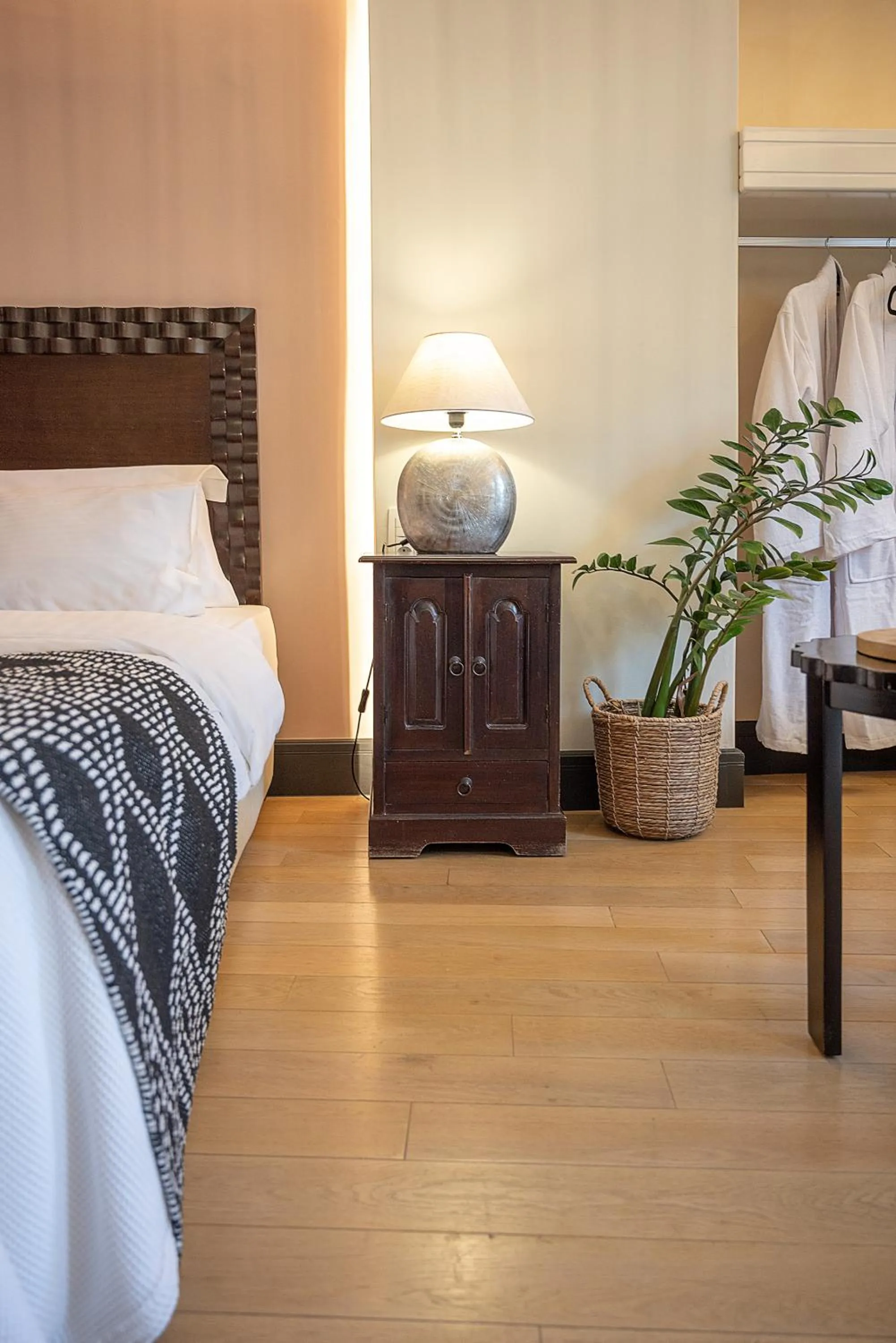 Bed in Vranas Ambiance Hotel