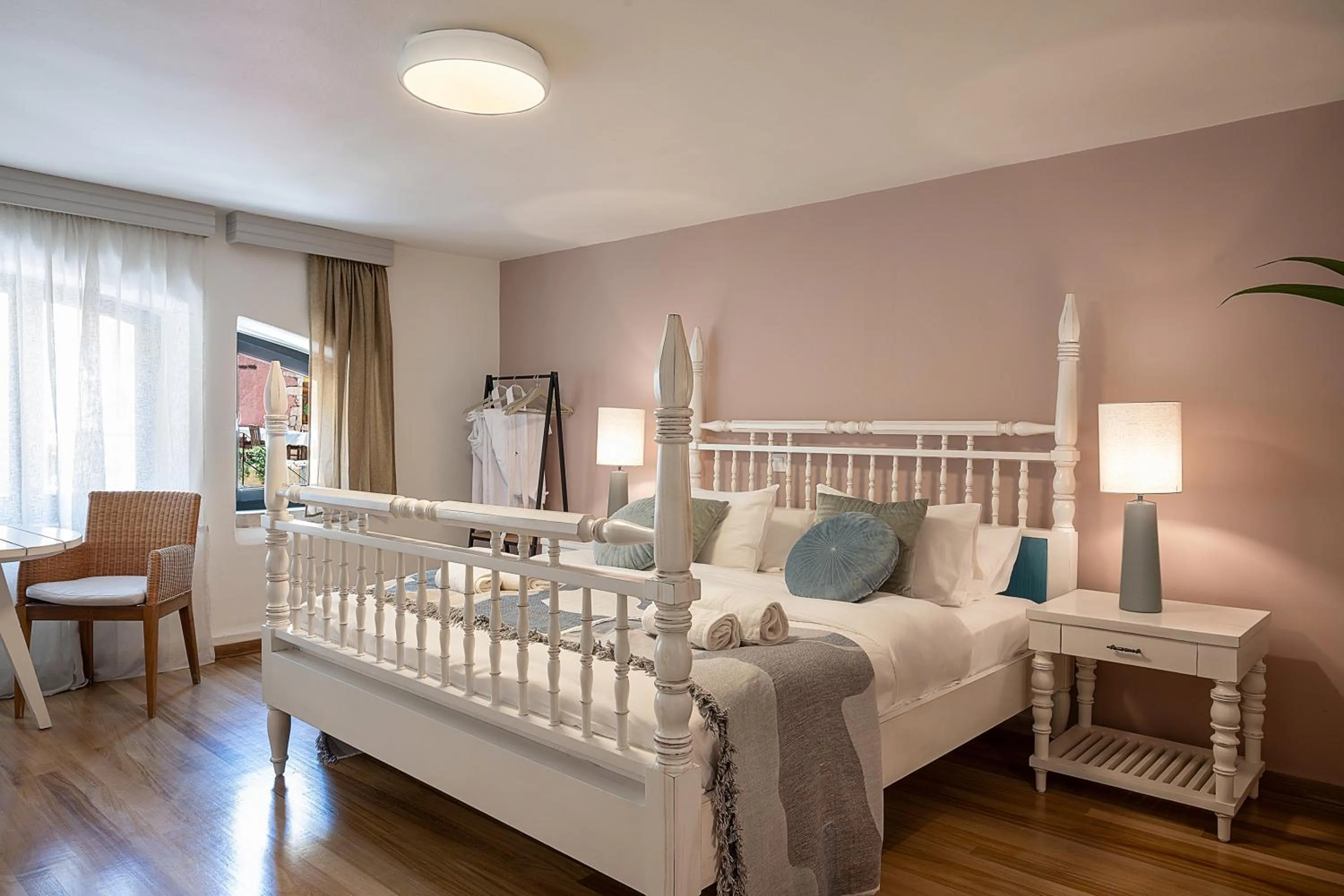 Bed in Vranas Ambiance Hotel