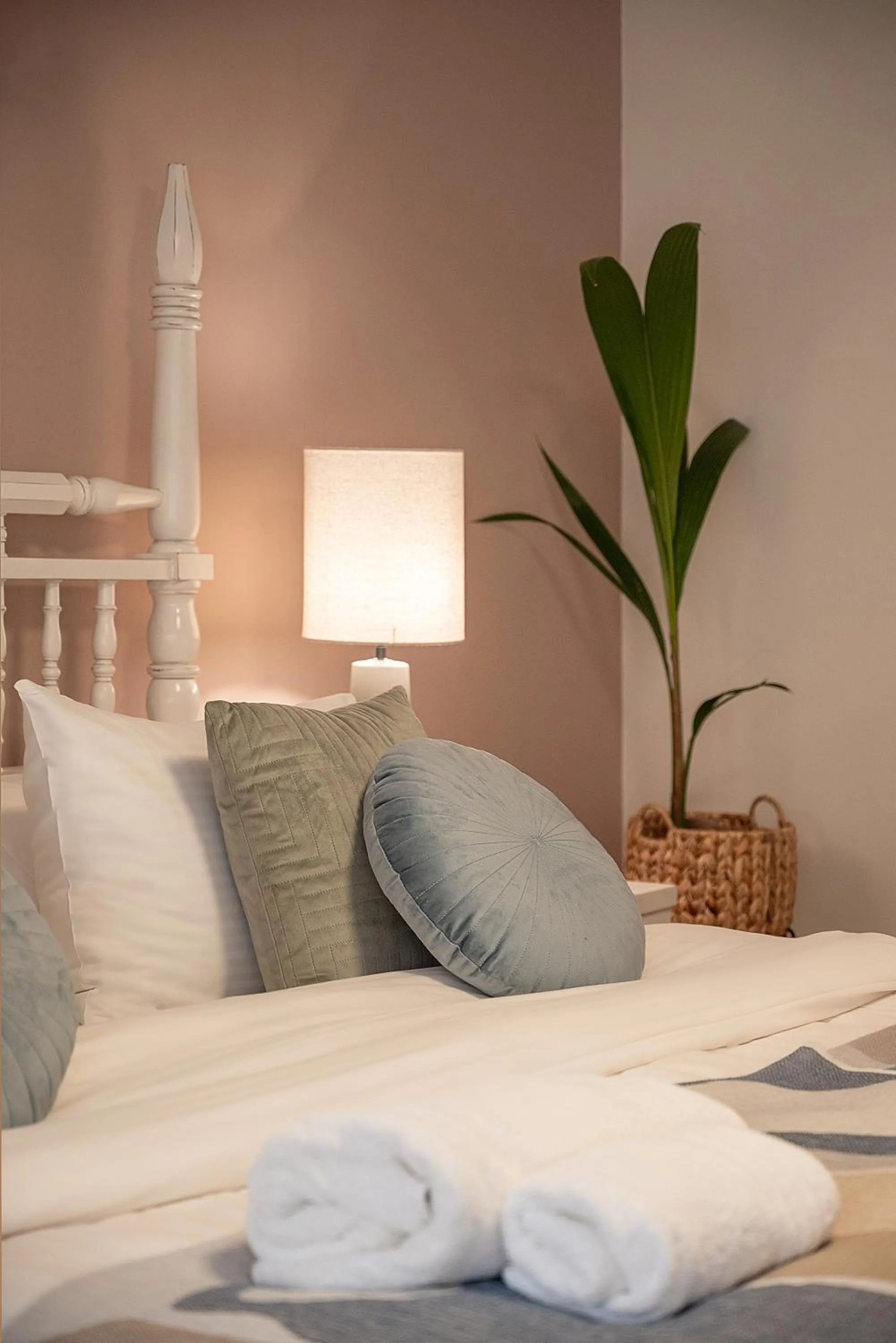 Bed in Vranas Ambiance Hotel