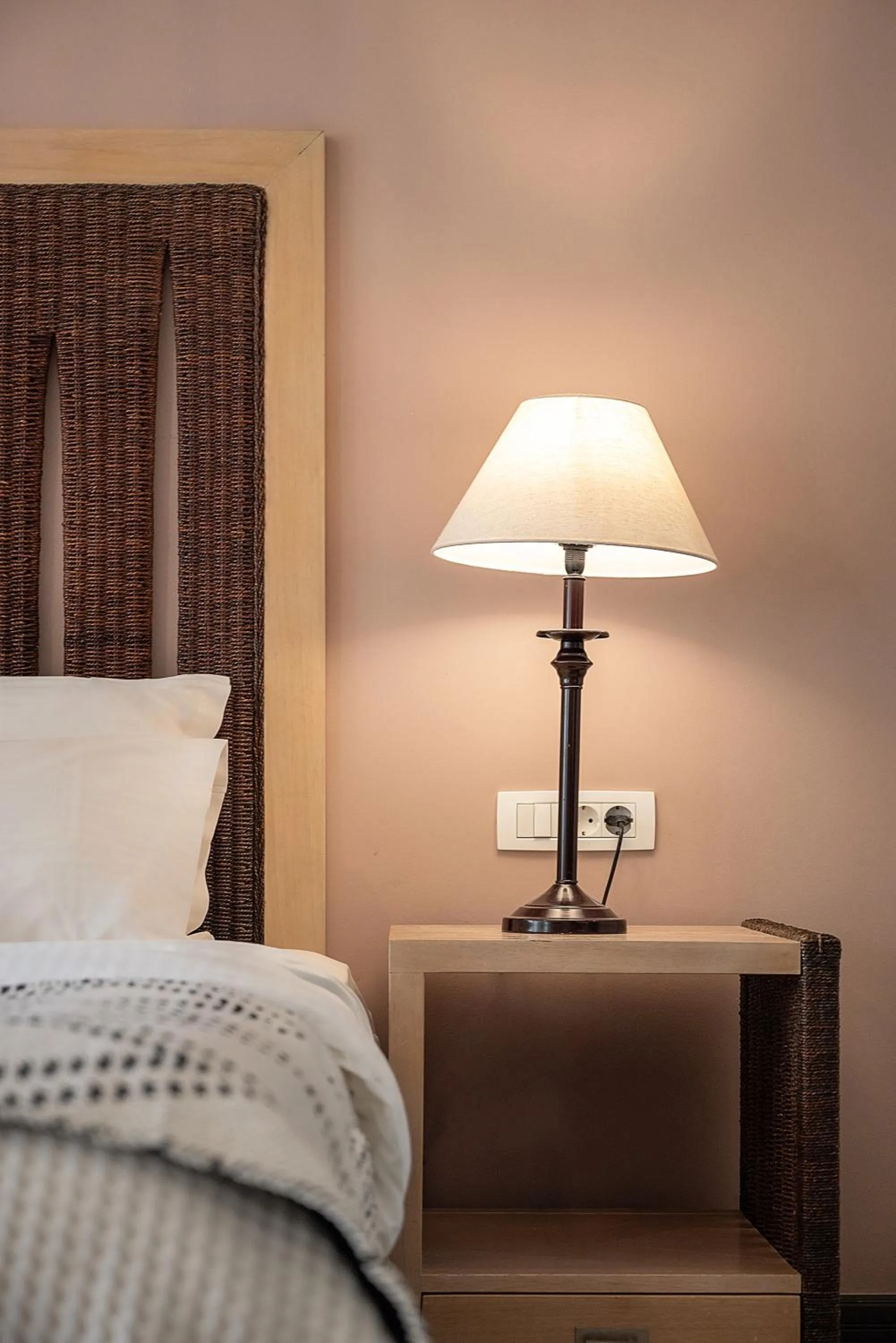 Bed in Vranas Ambiance Hotel