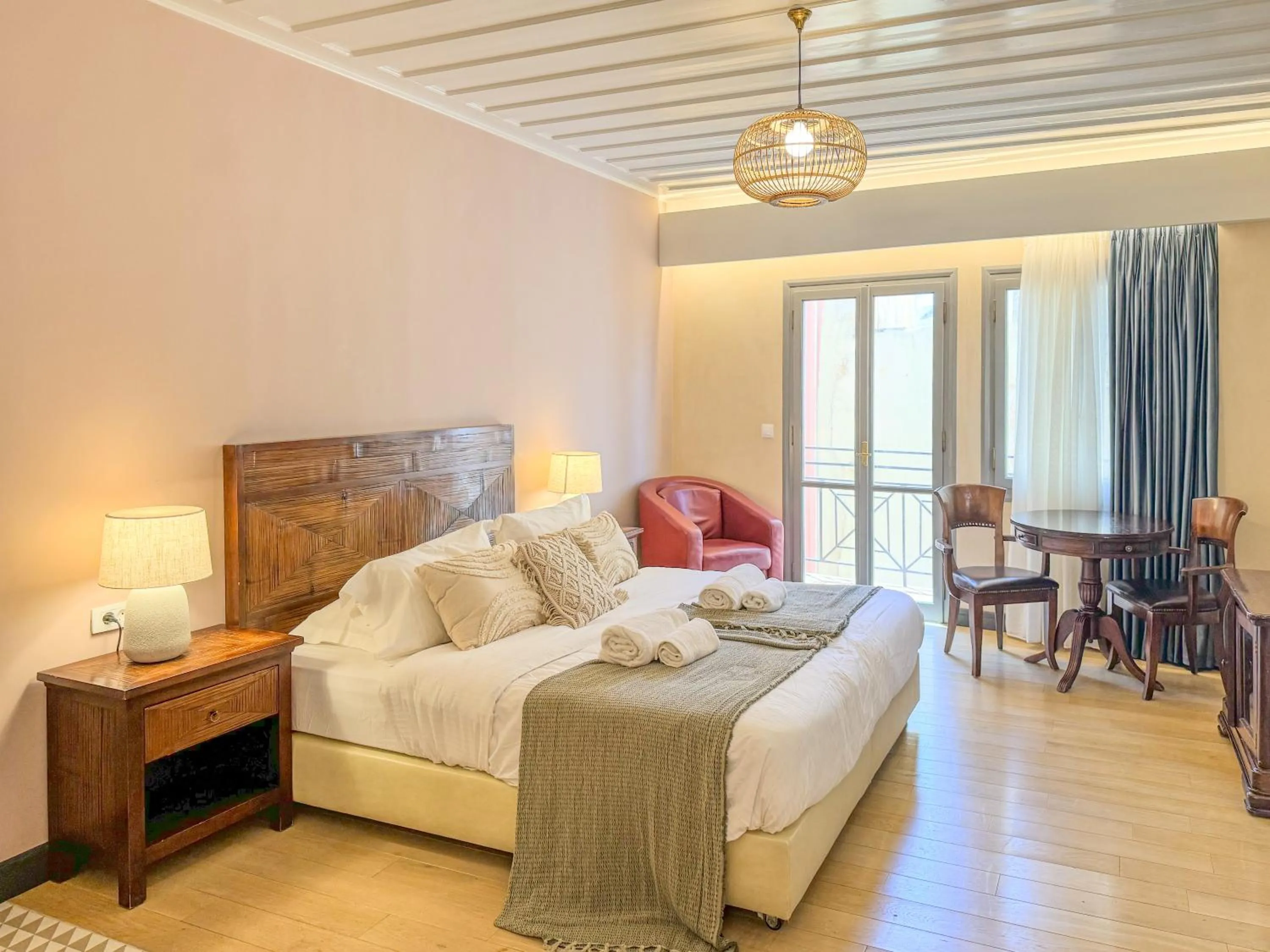 Bed in Vranas Ambiance Hotel