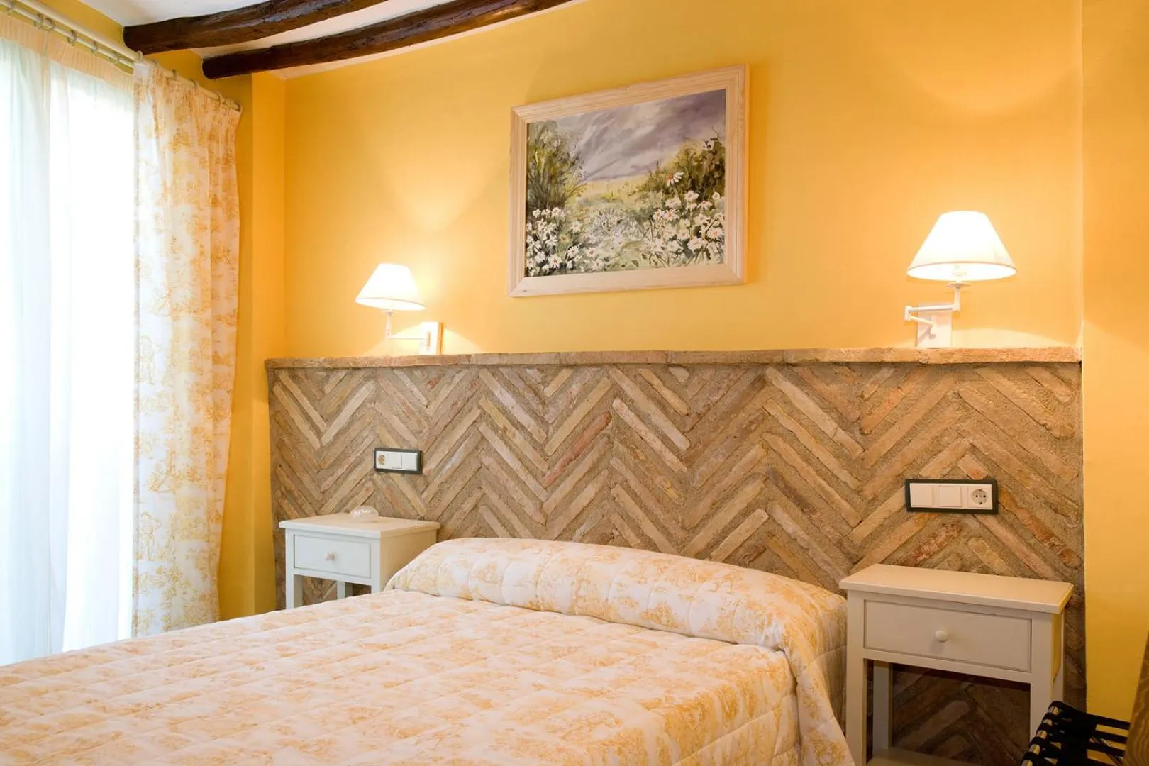 Bed in Hotel Rural El Pilaret