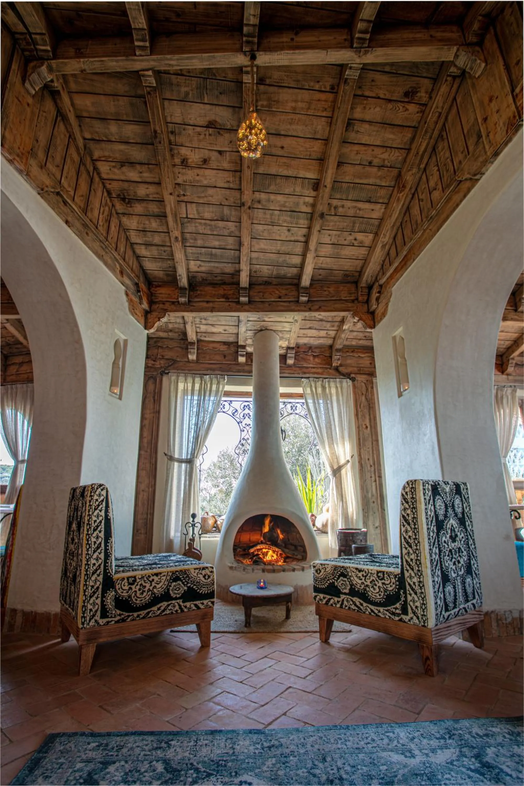 Seating area in Dar Echchaouen Maison d'Hôtes & Riad