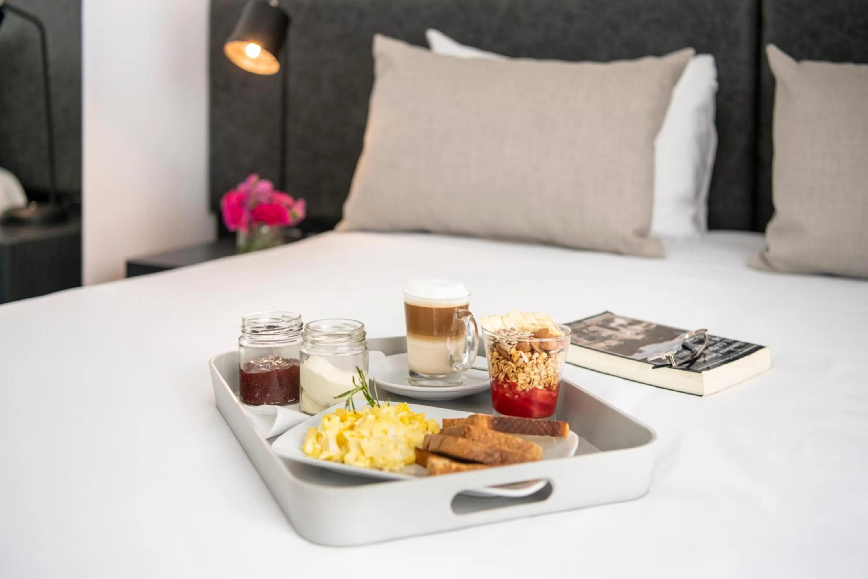 Bed in Efe Hotel & Cowork