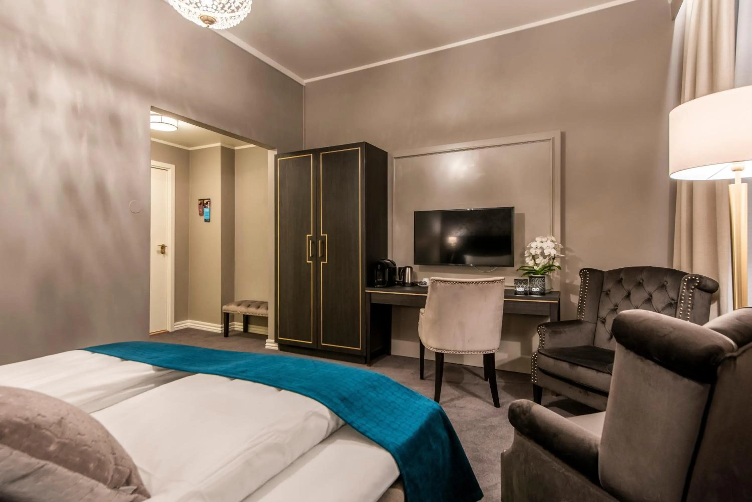 Bedroom, Bed in Home Hotel Grand Gjøvik