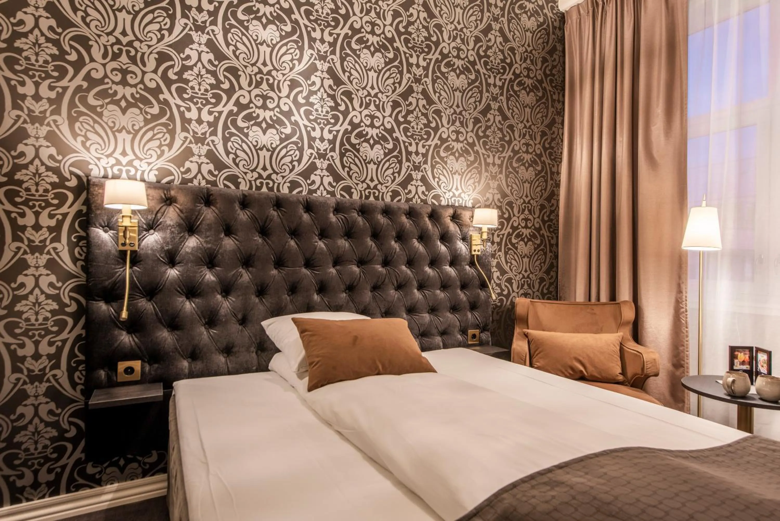 Bed in Home Hotel Grand Gjøvik