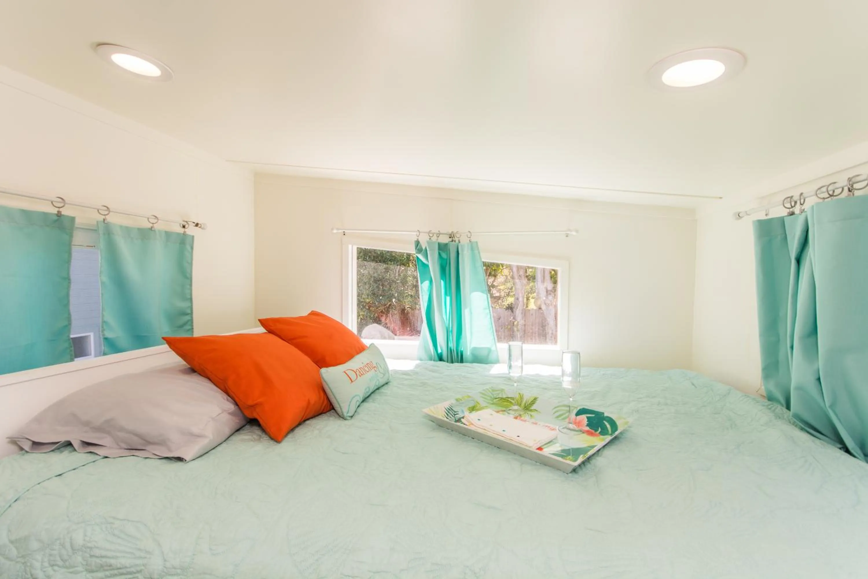 Bed in Tiny House Siesta