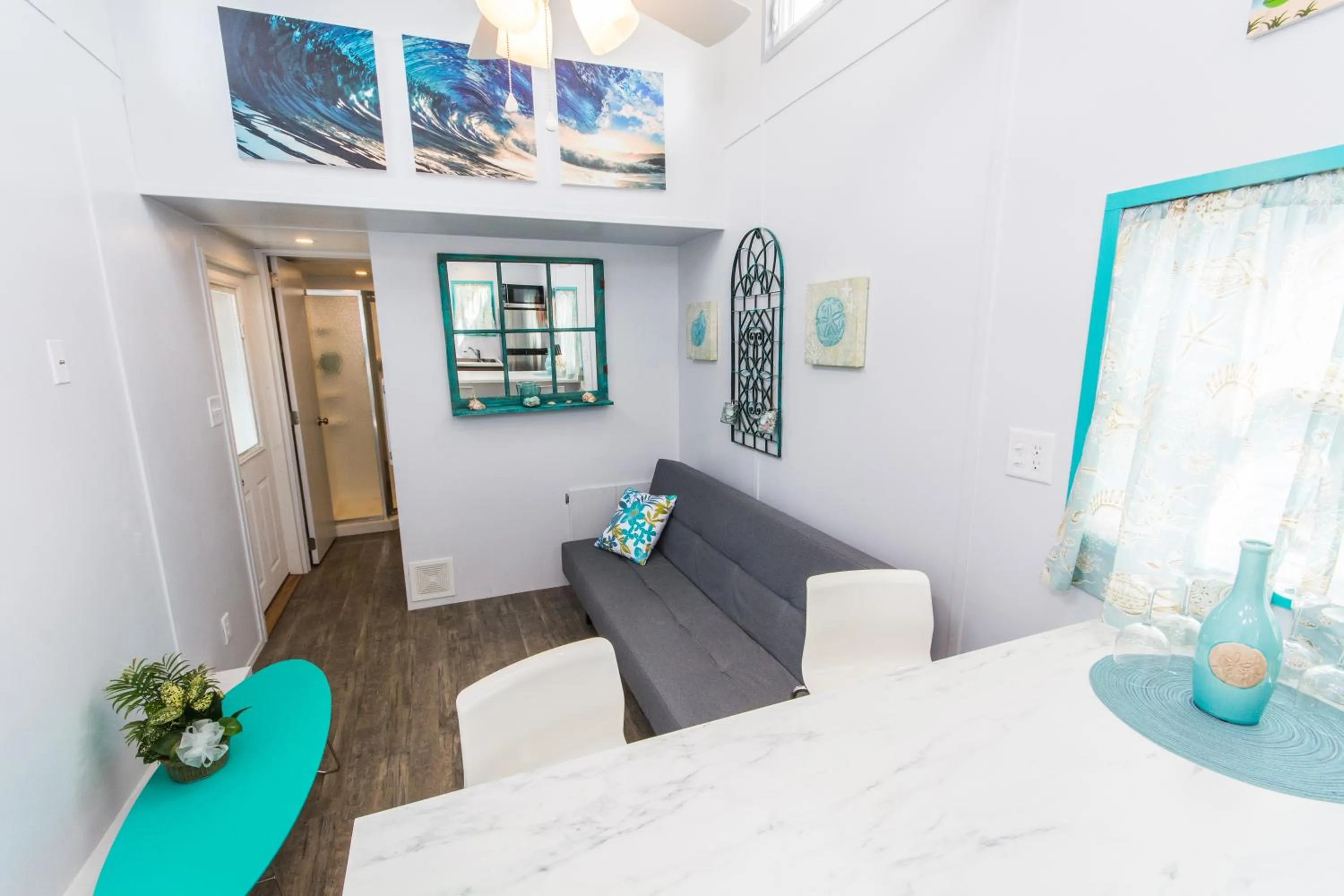 Living room in Tiny House Siesta