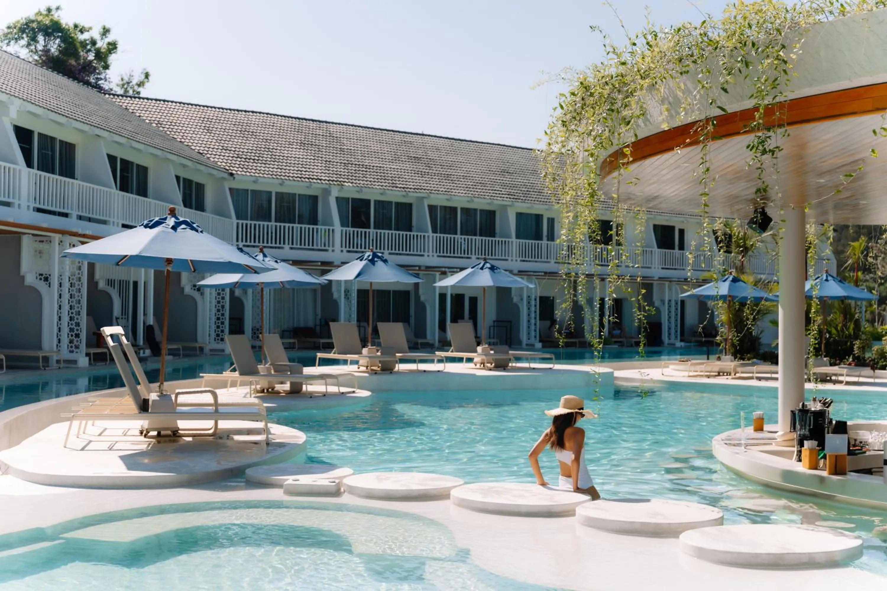 Pool view in Thavorn Palm Beach Resort Phuket