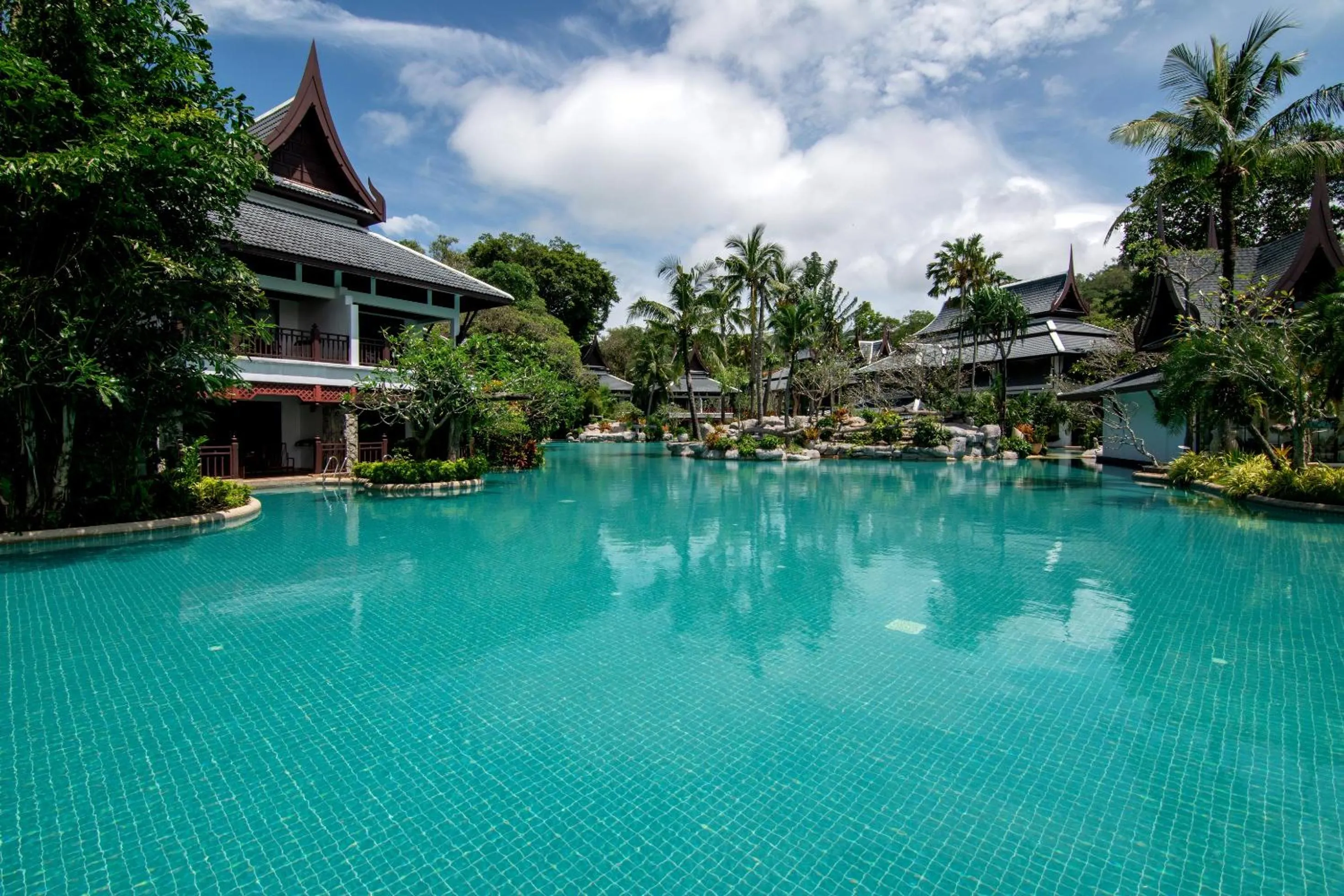 Pool view in Thavorn Beach Village Resort & Spa Phuket