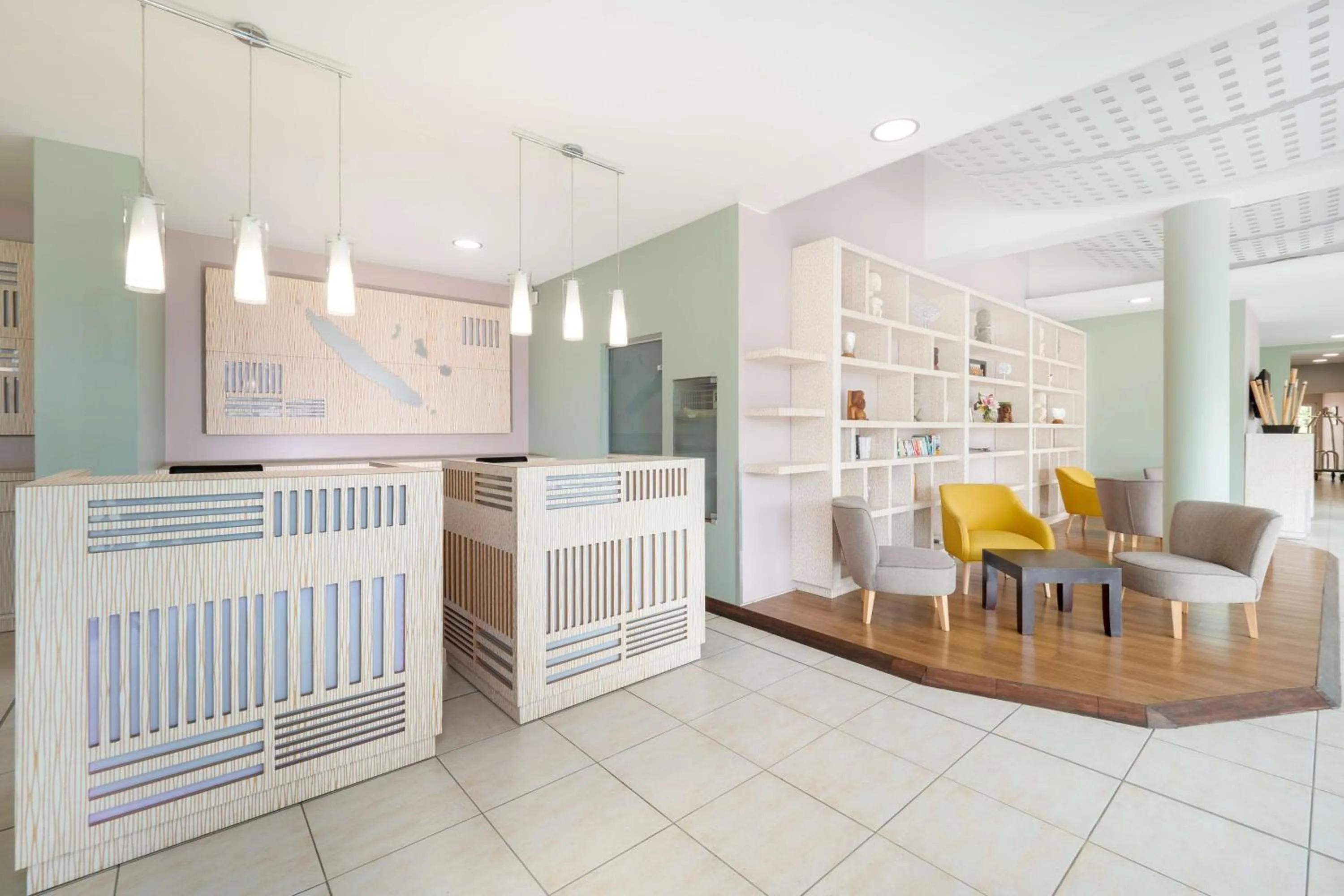 Lobby or reception, Bed in Hilton Noumea La Promenade Residences