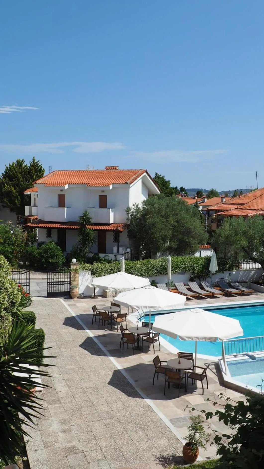 Pool view in Evridiki Hotel