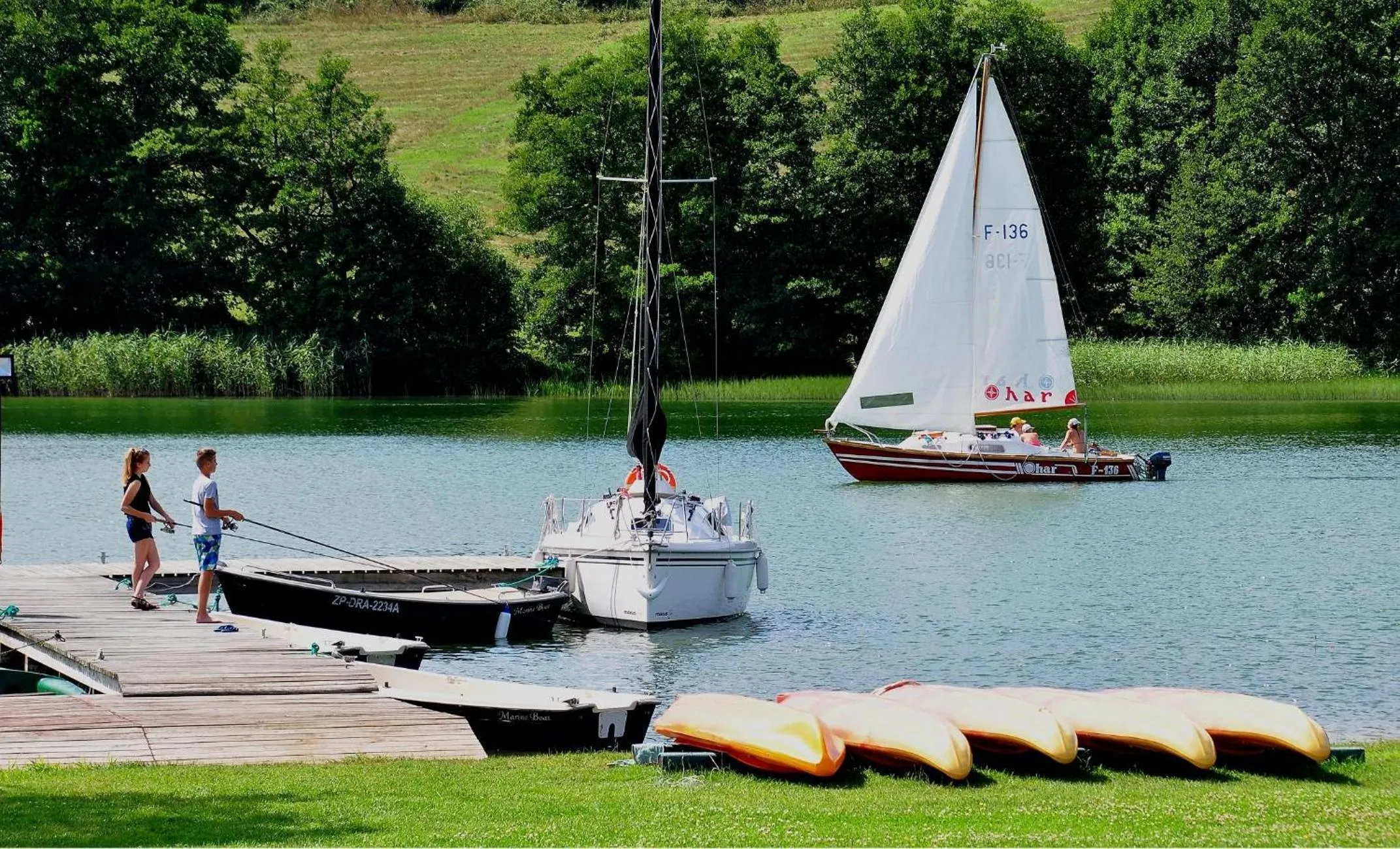 Lake view in Folwark Na Półwyspie