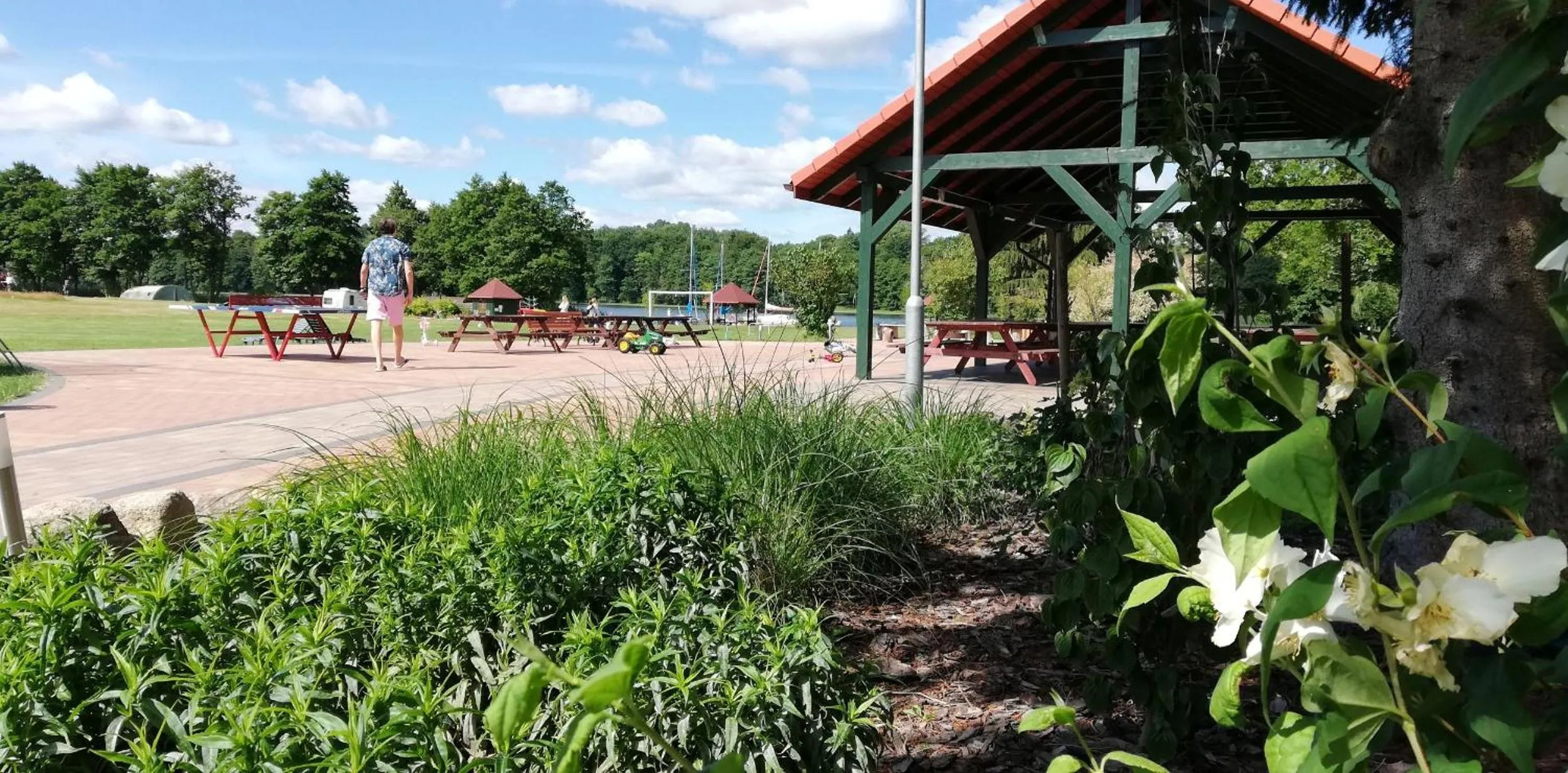 Garden view in Folwark Na Półwyspie