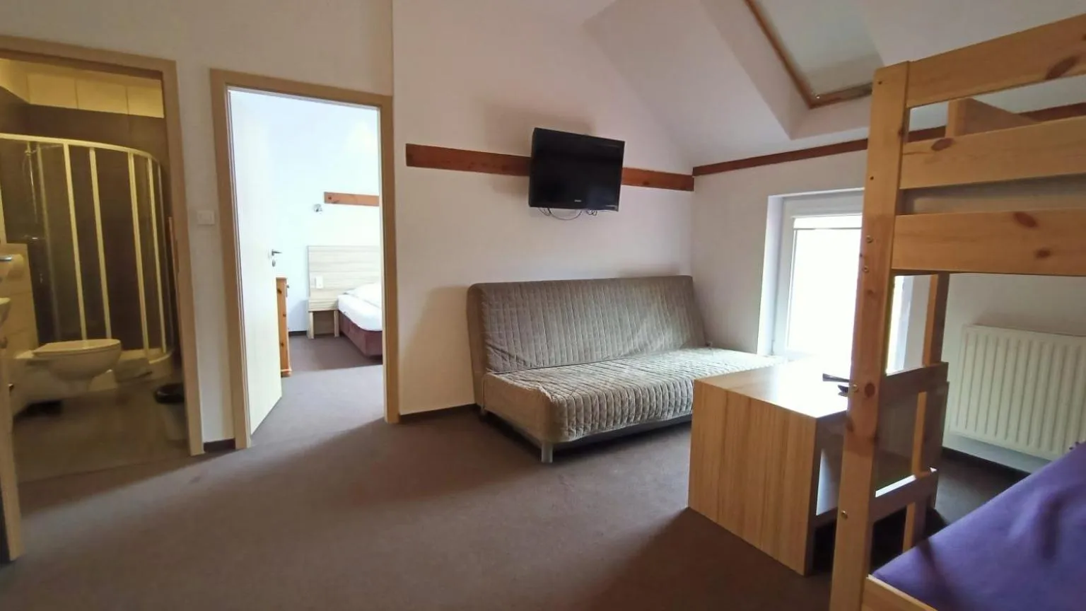 Photo of the whole room, Bed in Folwark Na Półwyspie