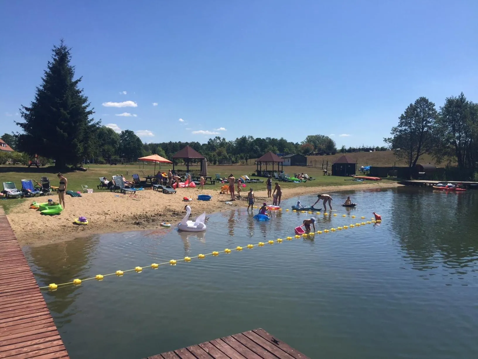 Lake view in Folwark Na Półwyspie