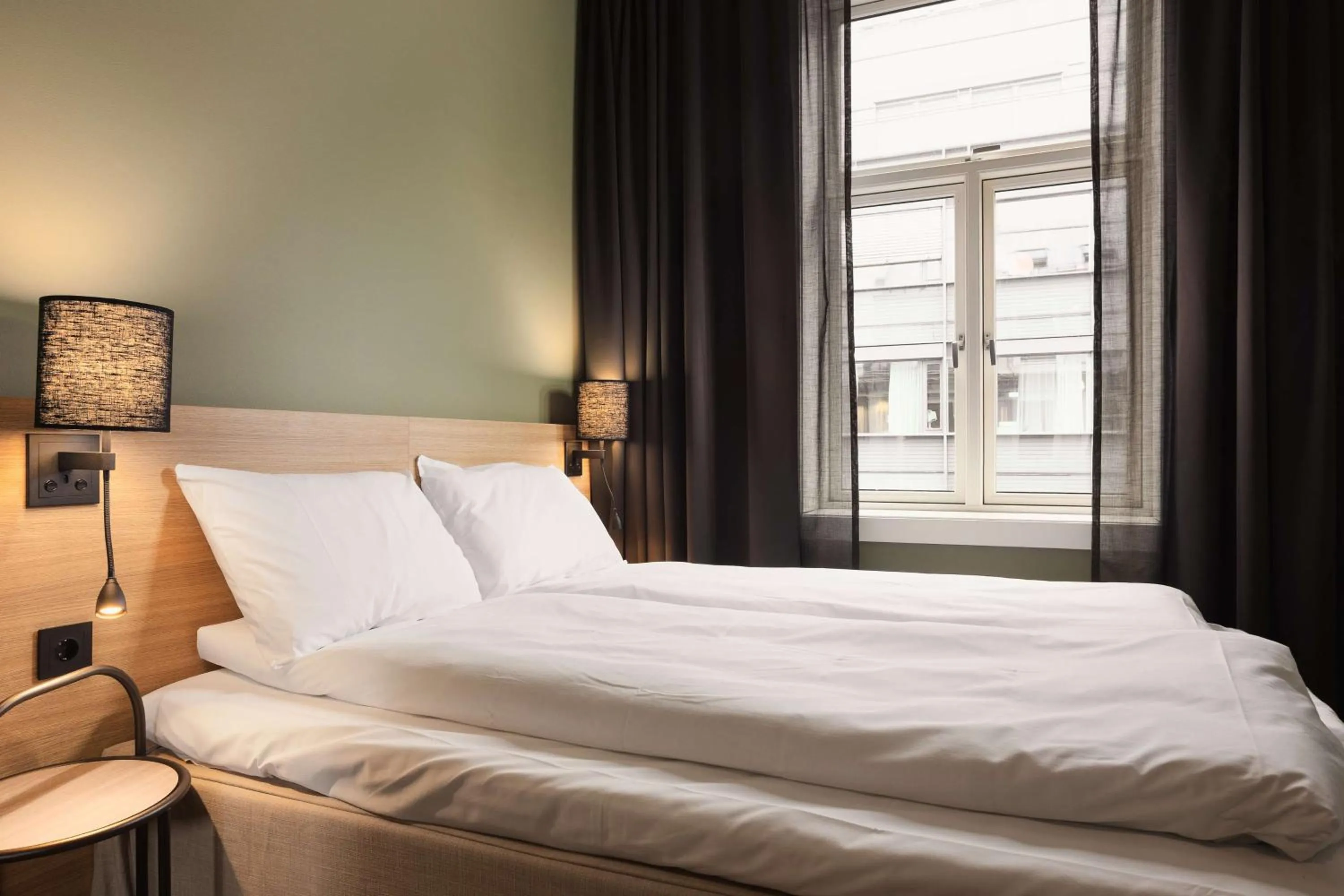 Bedroom, Bed in Scandic Holberg