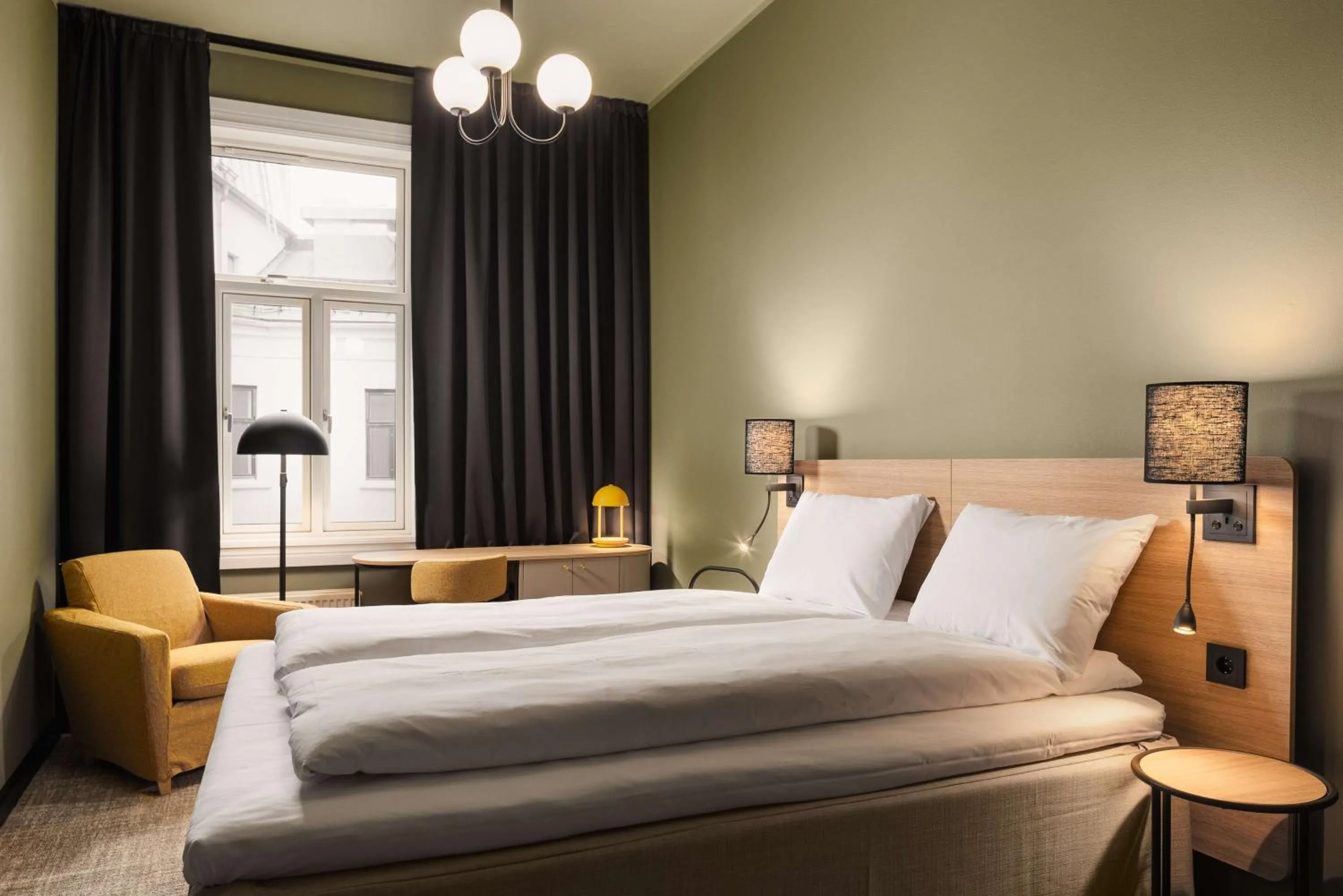 Bedroom, Bed in Scandic Holberg