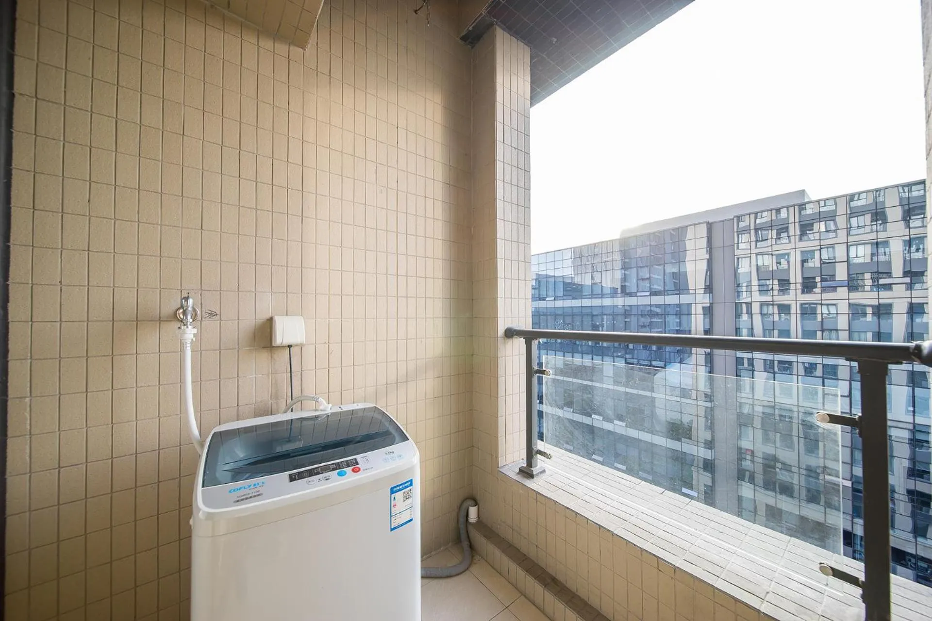 Balcony/Terrace in Guangzhou Laiste ApartHotel Science City Greenland Central Plaza Branch - Free Shuttle Bus to Canton Fair Complex During Canton Fair Period