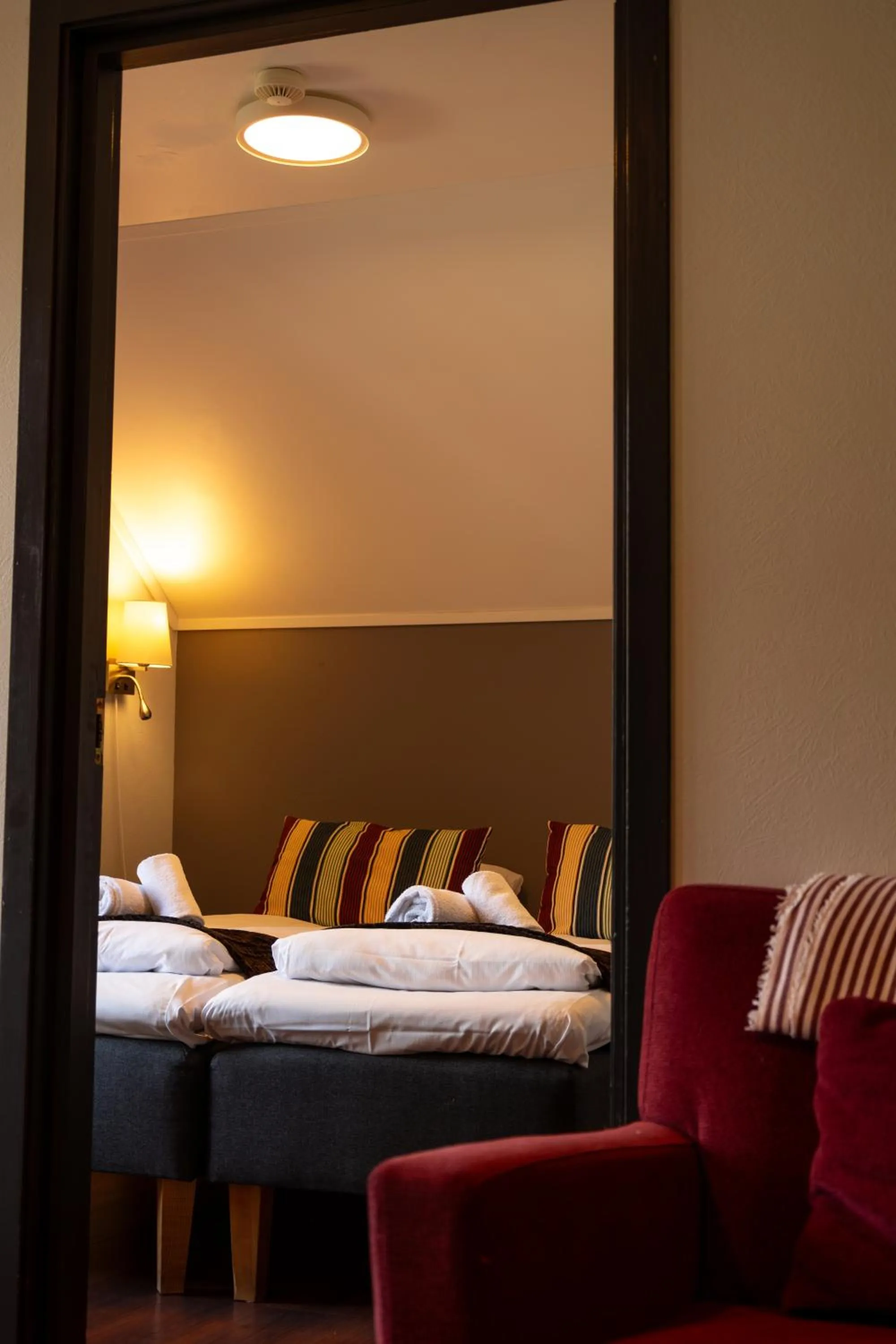 Bedroom, Bed in Flåmsbrygga Hotel