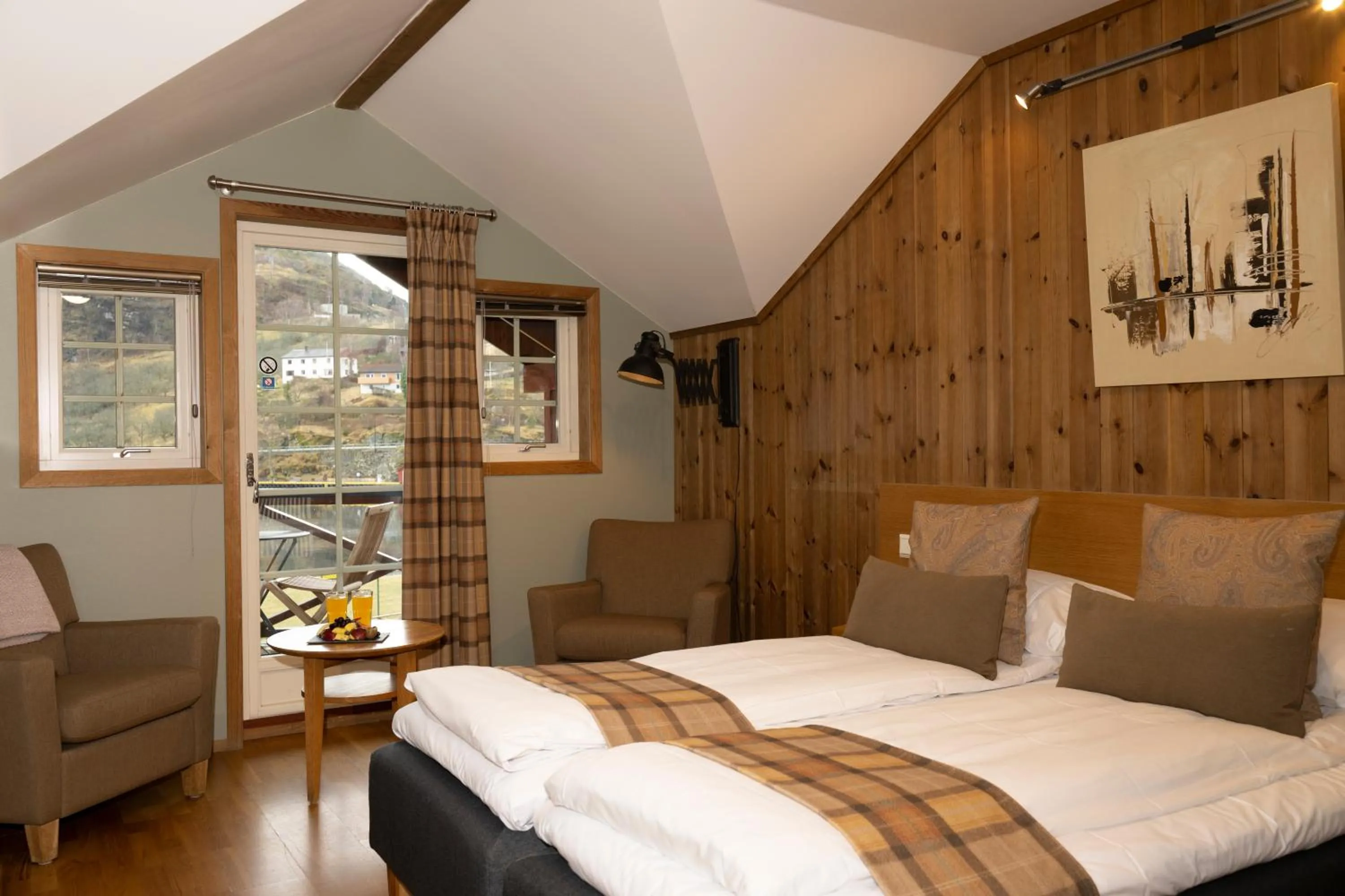 Bed in Flåmsbrygga Hotel