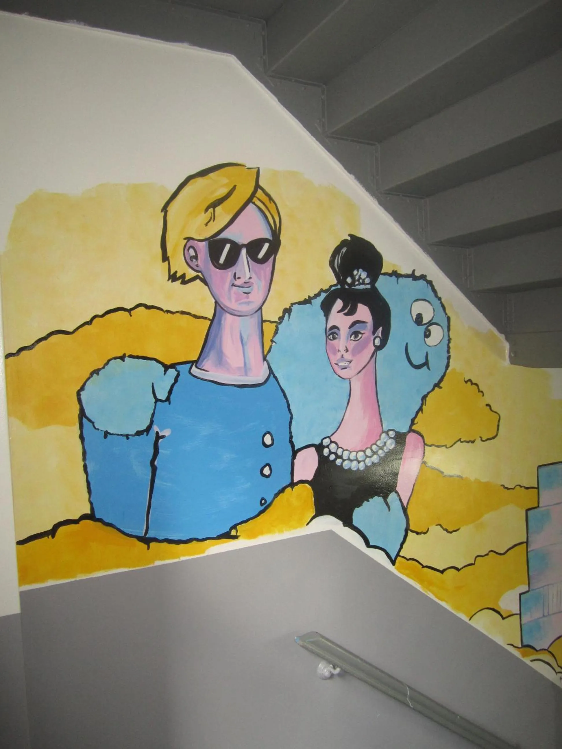 Decorative detail in Jazz on the Park Youth Hostel