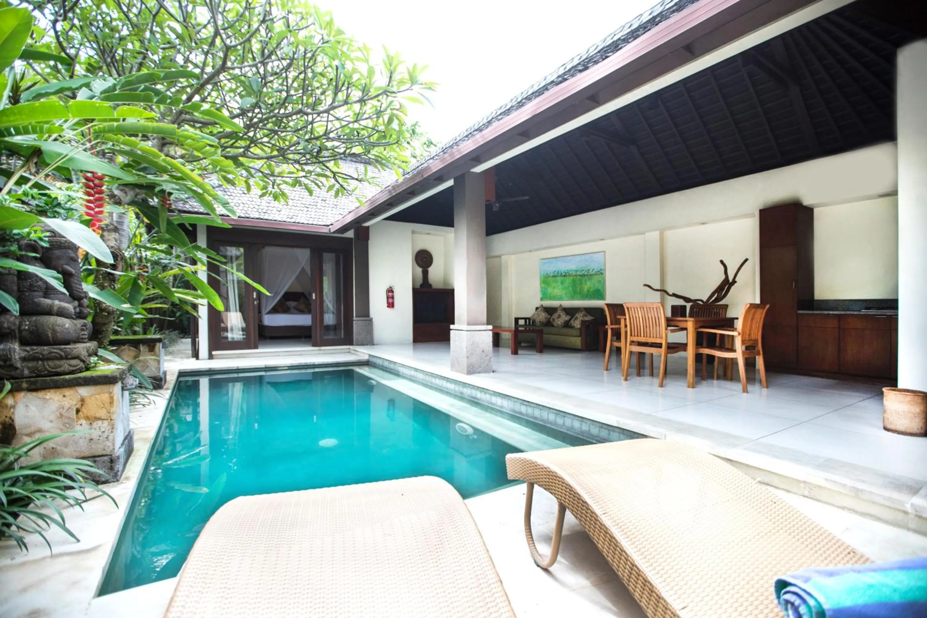 Seating area in Nomad Hub Canggu Bali