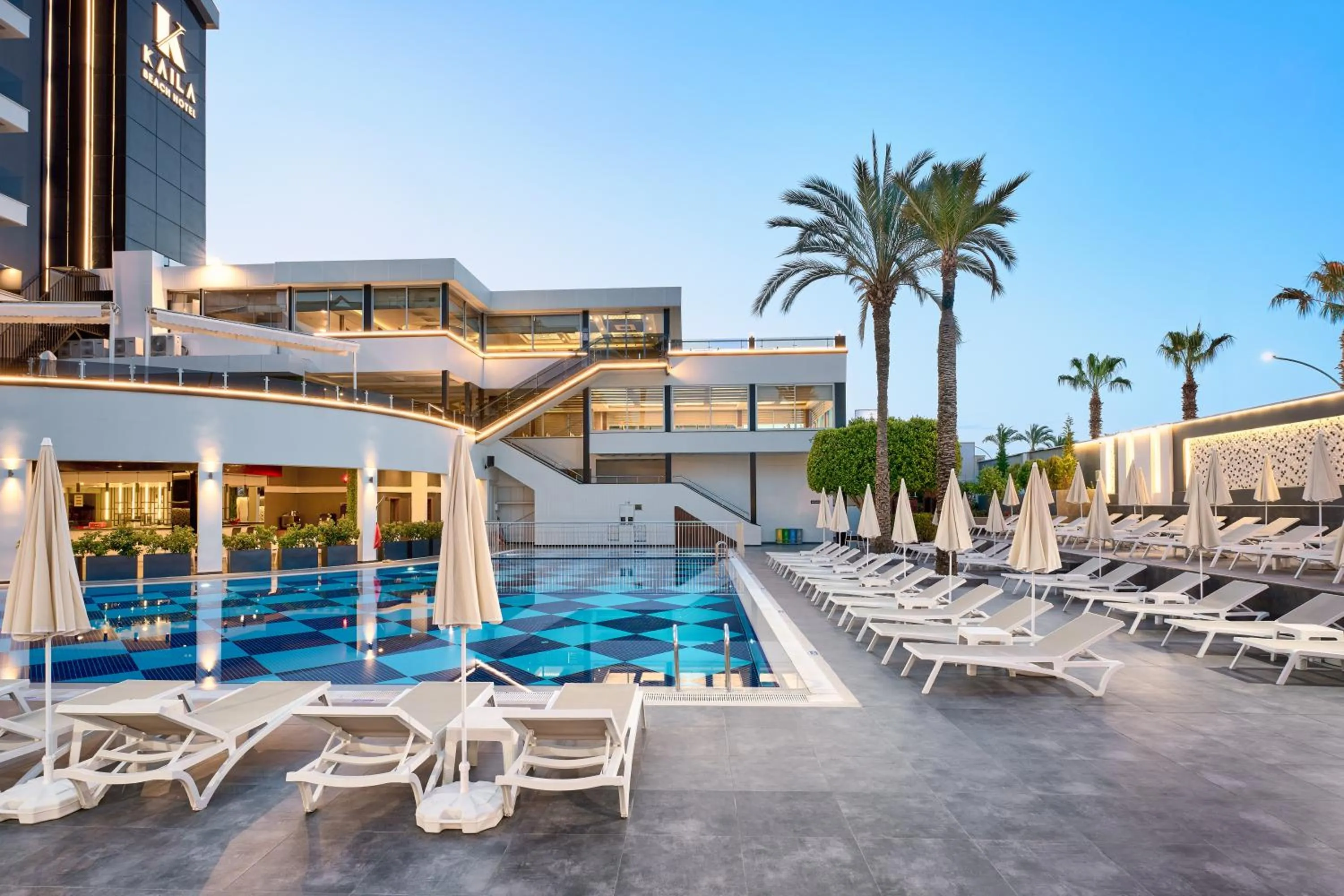 Pool view in Kaila Beach Hotel - All Inclusive