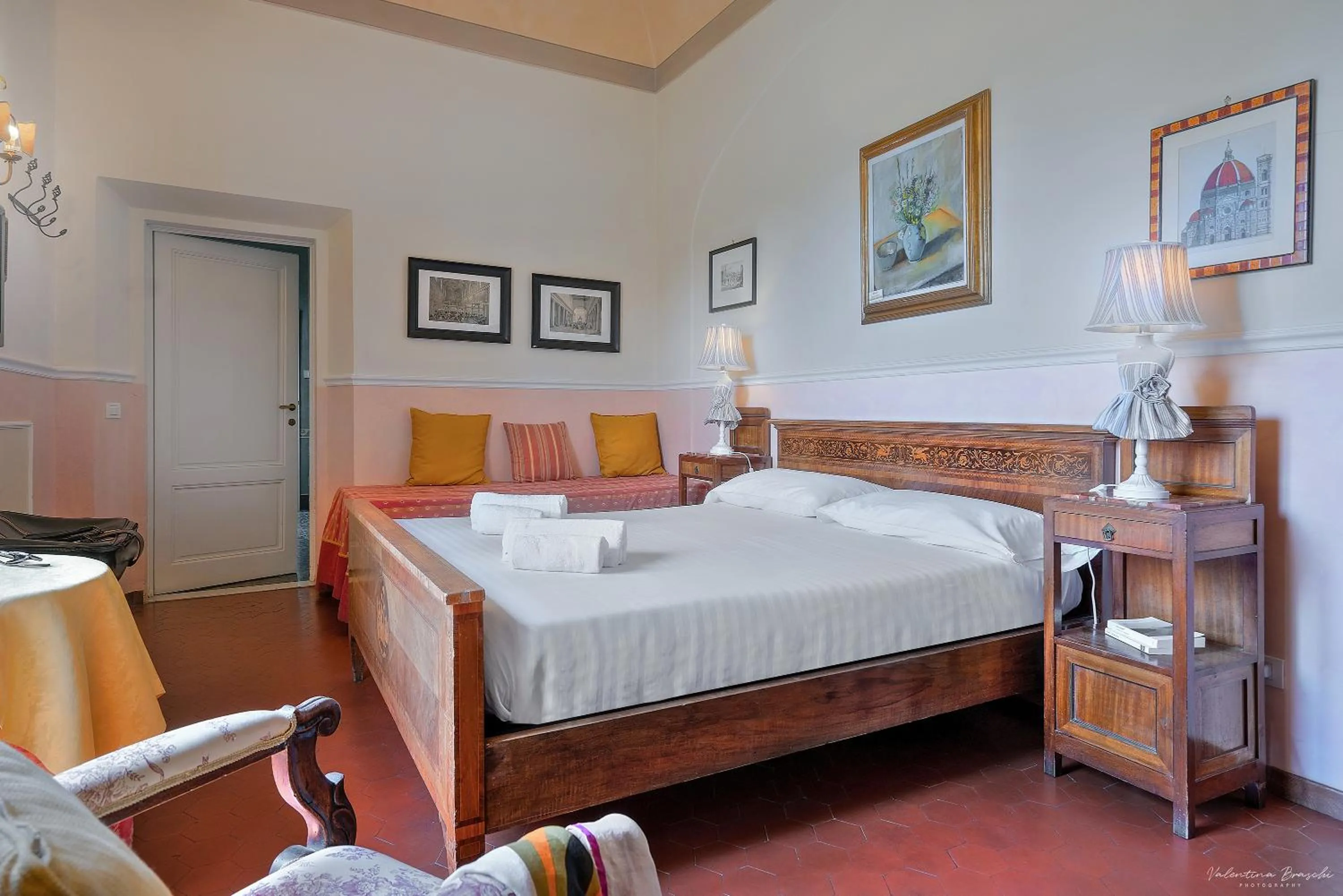 Bed in Villa Ape Rosa Relais