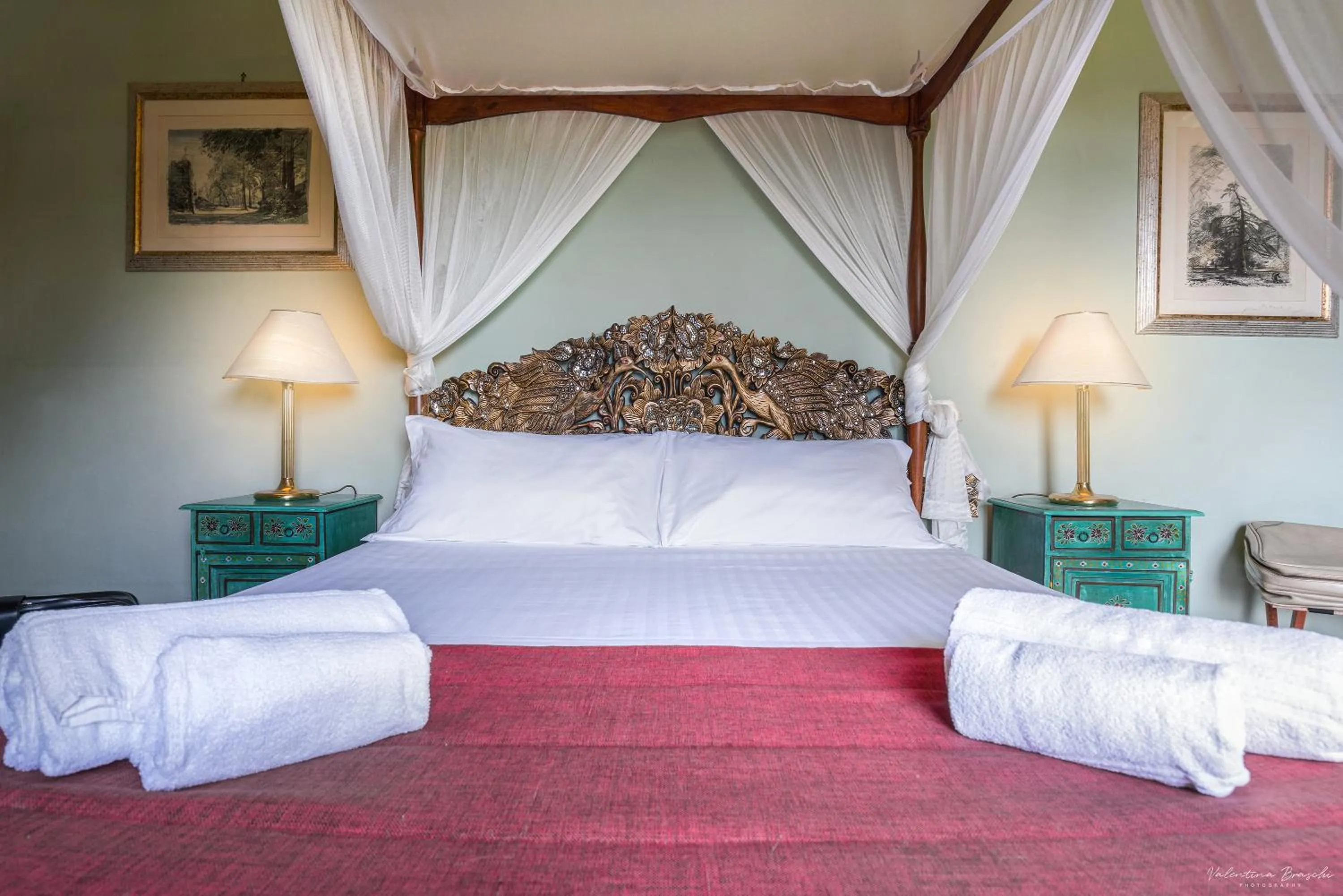 Bed in Villa Ape Rosa Relais