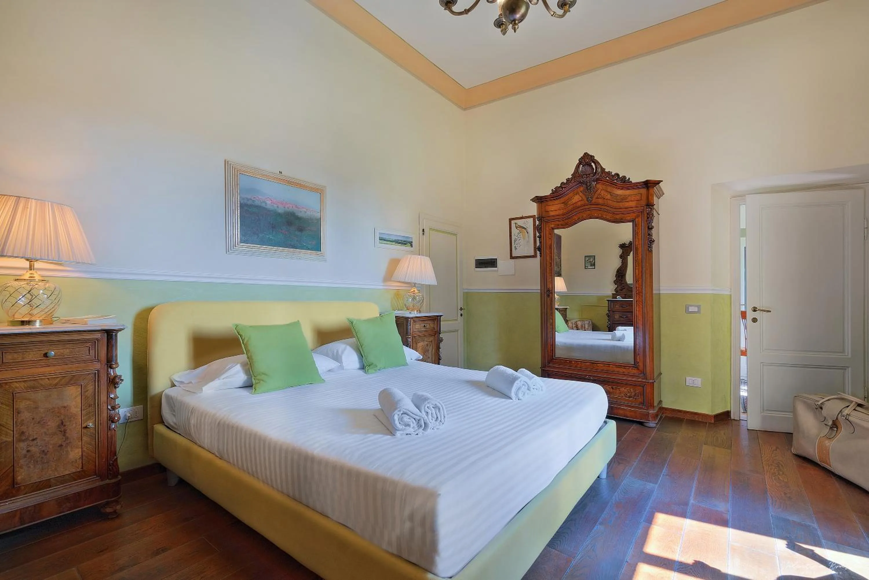 Bed in Villa Ape Rosa Relais