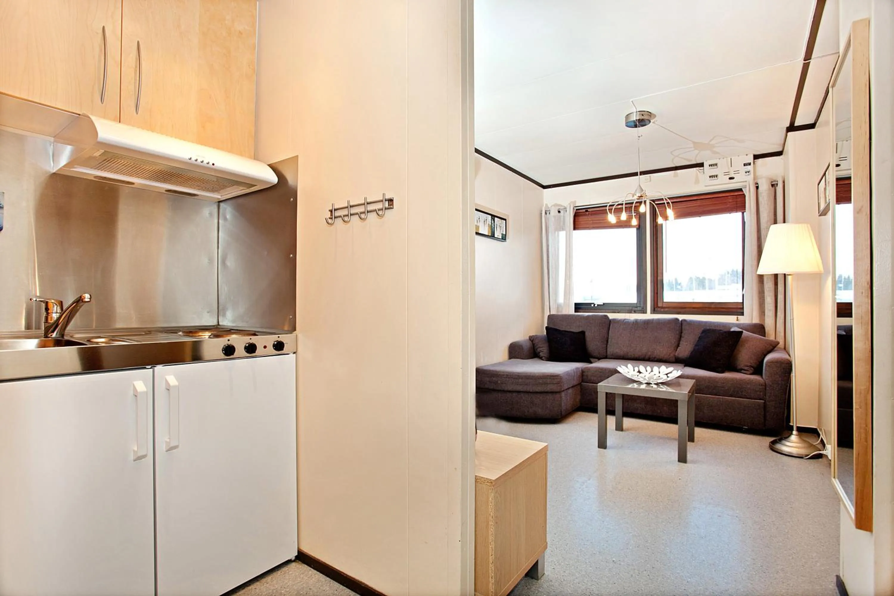 Kitchen or kitchenette in Sandmoen Bed & Breakfast, Free Parking