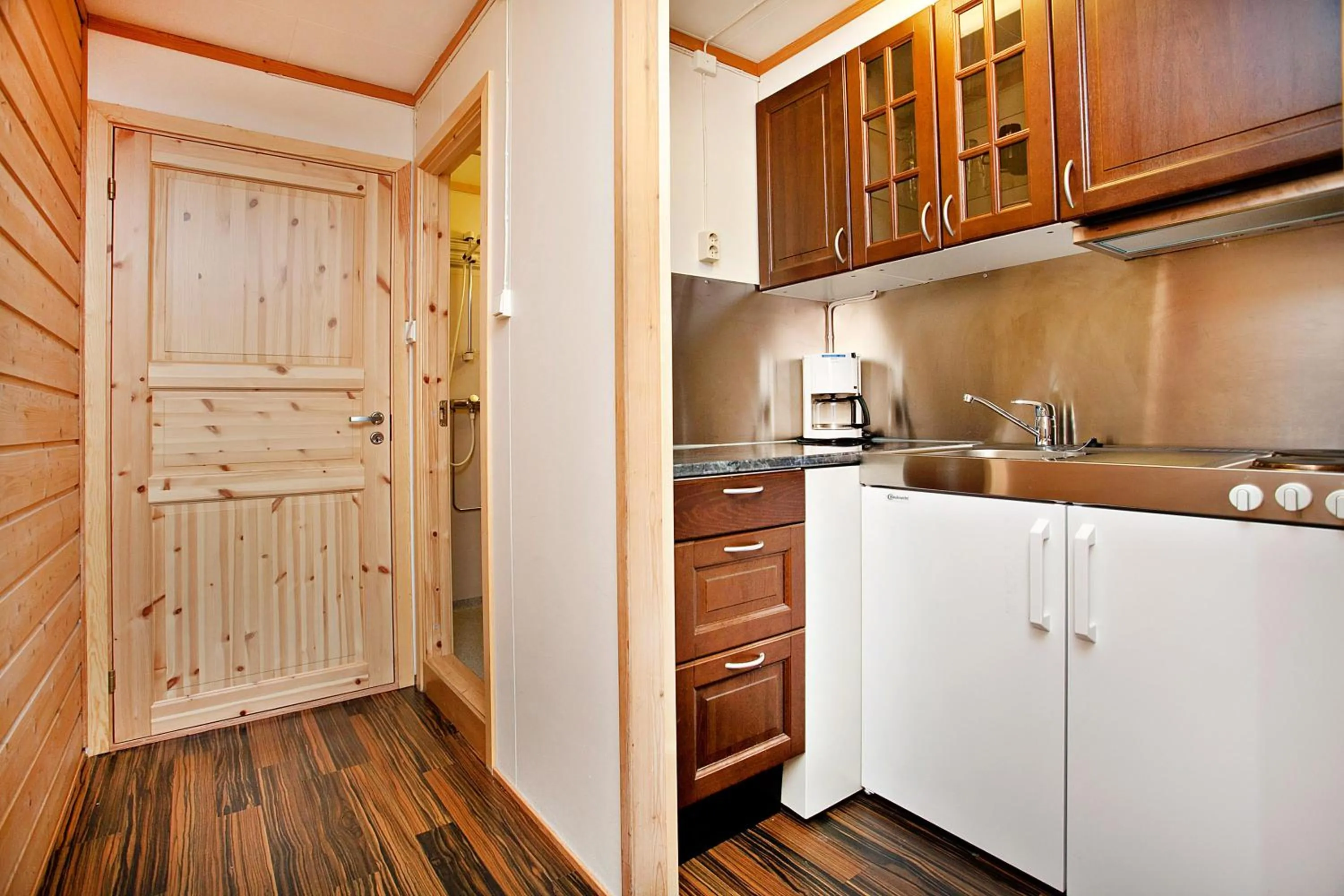 Kitchen or kitchenette in Sandmoen Bed & Breakfast, Free Parking