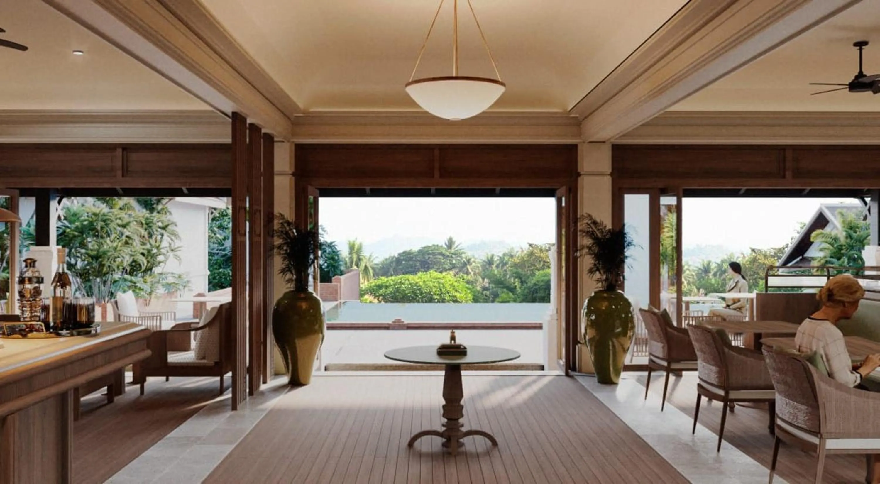 Restaurant/places to eat in La Résidence Phou Vao