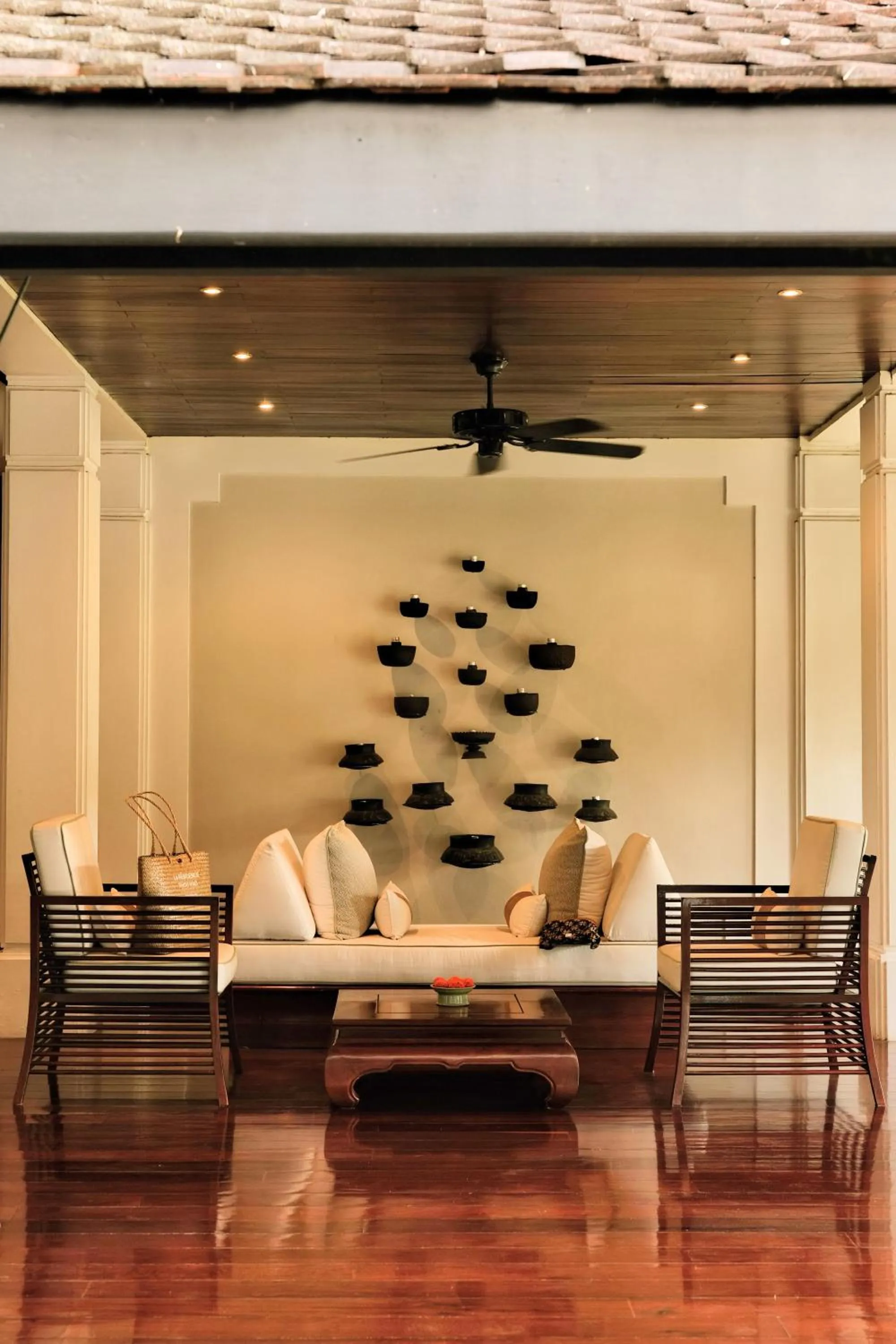 Lobby or reception in La Résidence Phou Vao