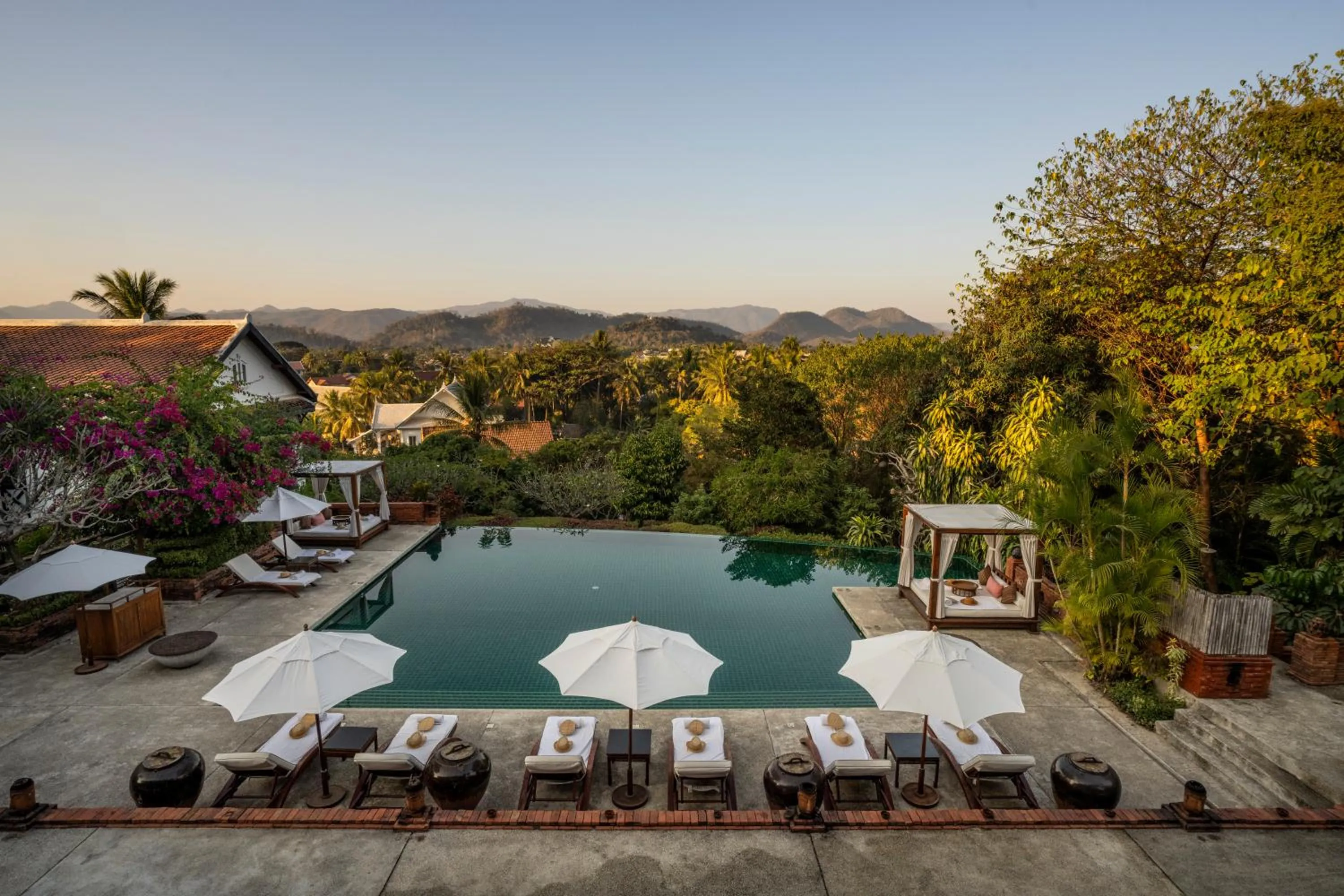 Swimming pool in La Résidence Phou Vao