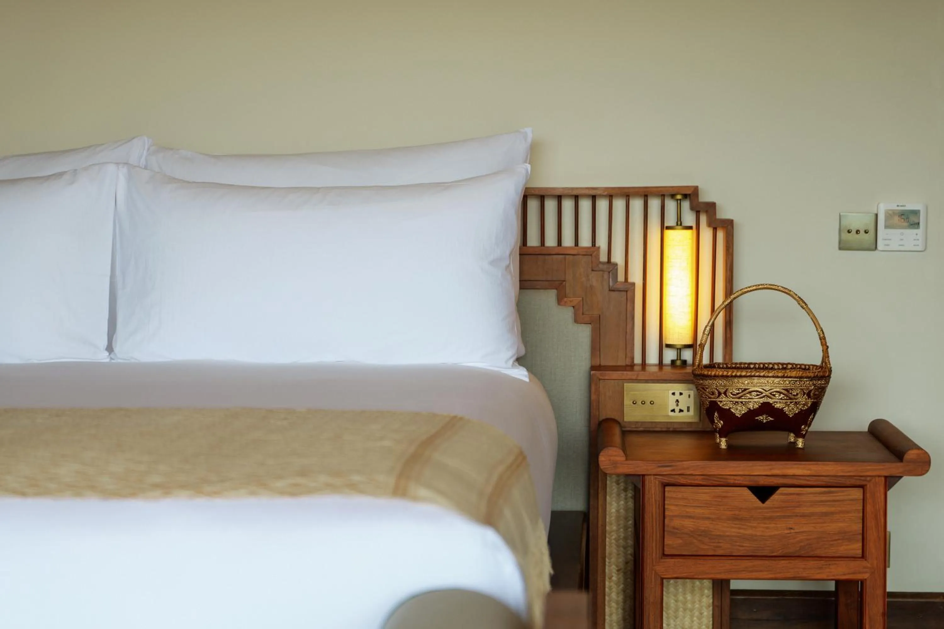 Bed in La Résidence Phou Vao