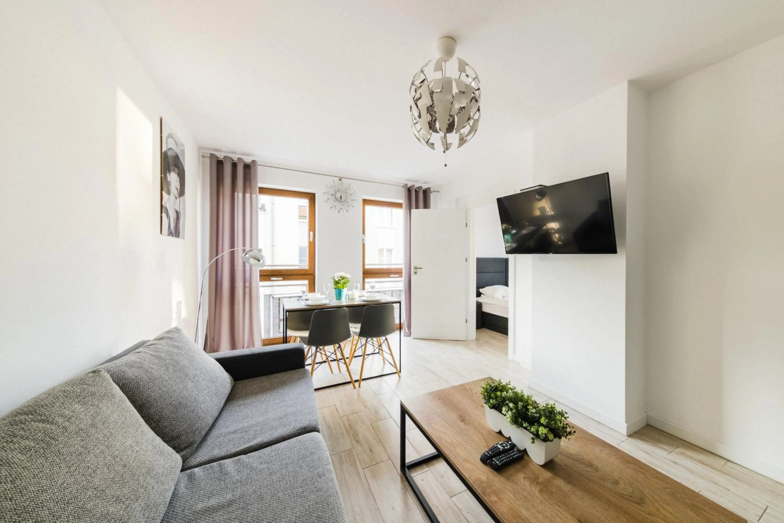 Living room in Apartamenty Bałtyckie - Grand Baltic - WIFI, Klimatyzacja, Sala Zabaw, Taras wypoczynkowy, centrum Ustki