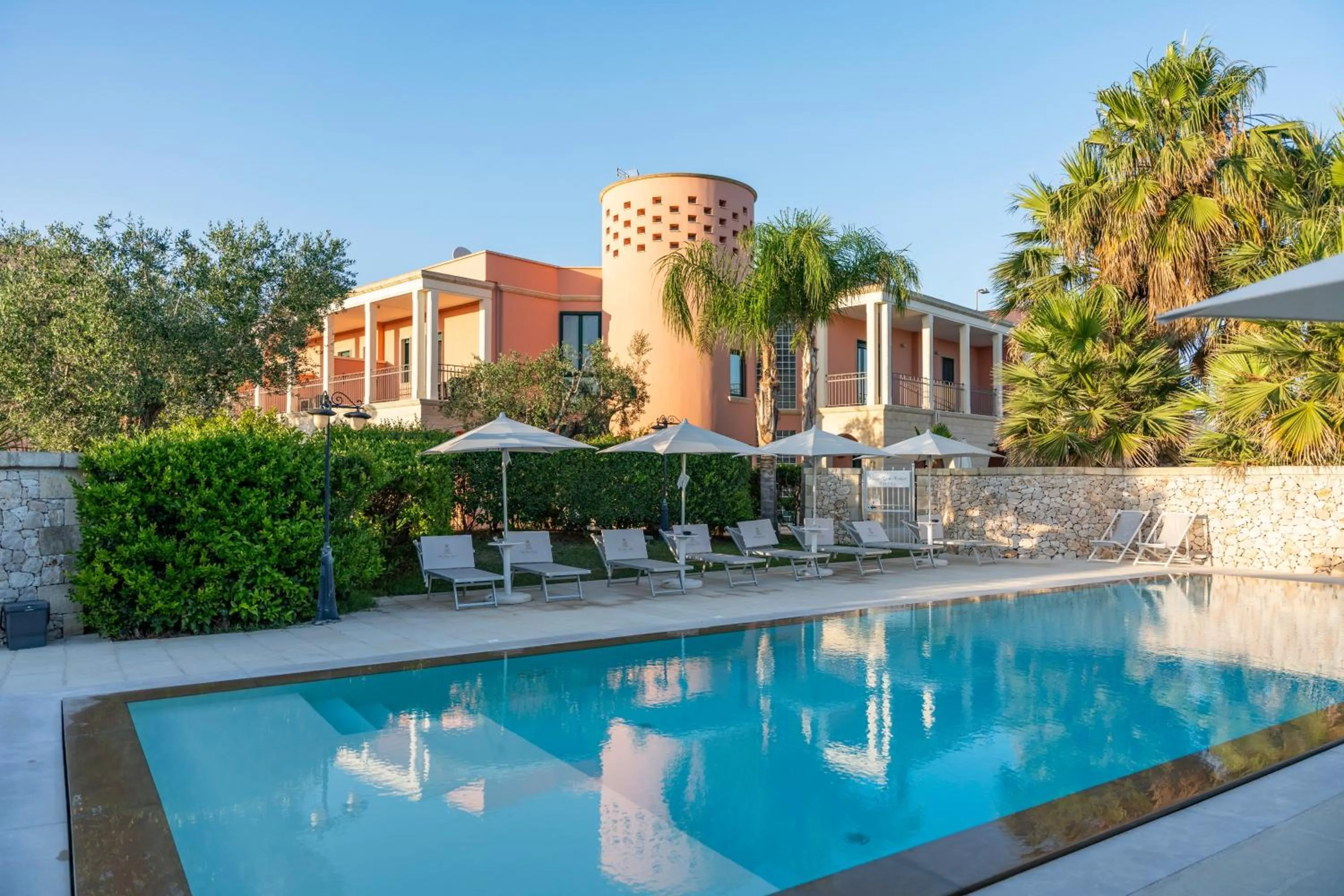 Pool view in Villa Rosa Antico Dimora Storica