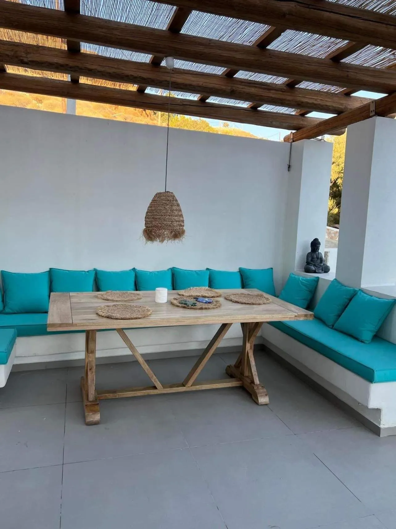 Seating area in Mouras studios