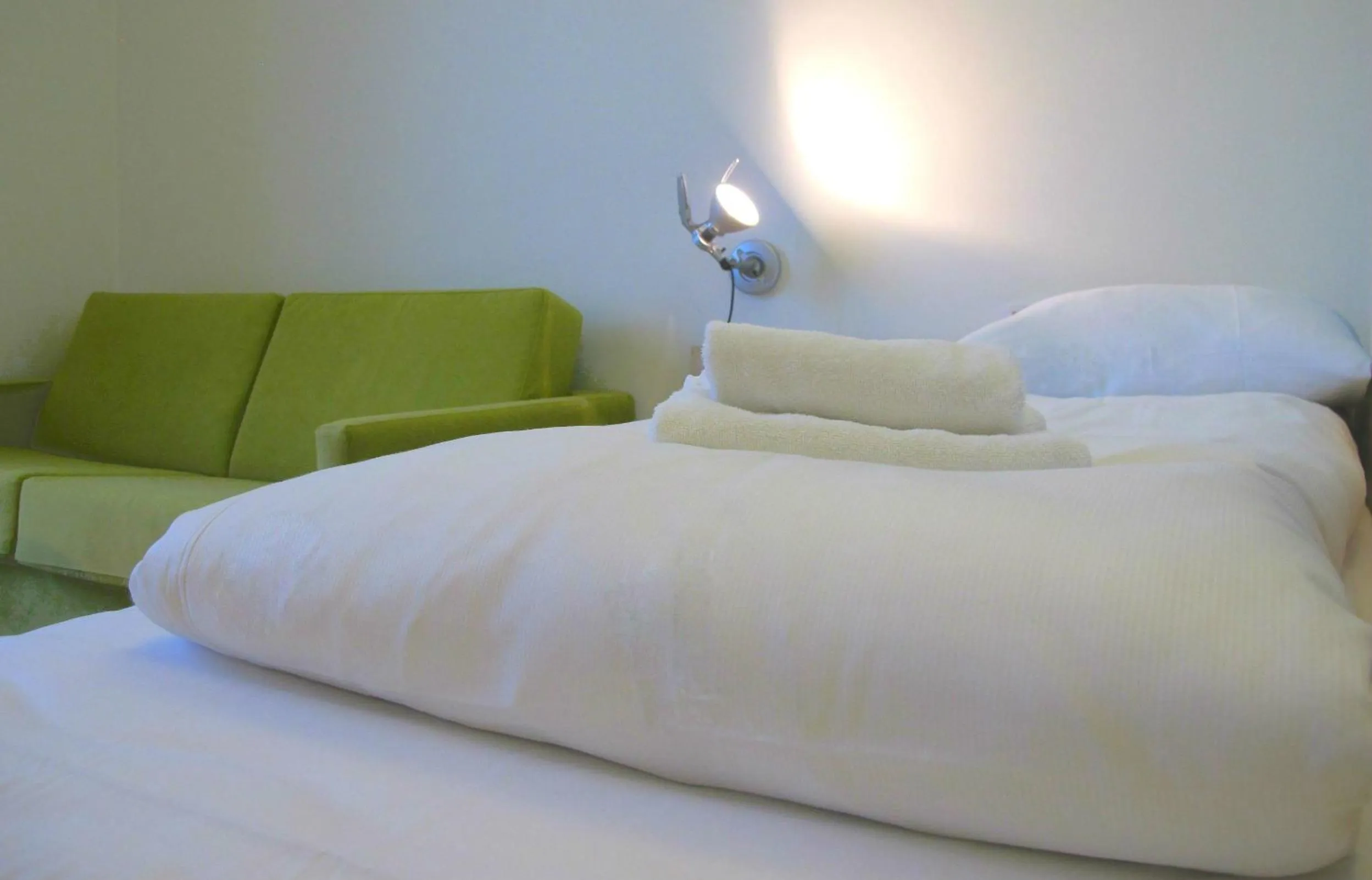 Bed in Hotel St. Olav