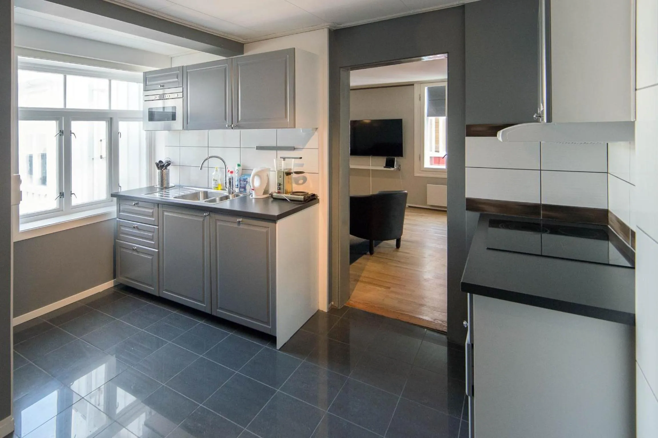 Kitchen or kitchenette in Pensjonat Jarlen