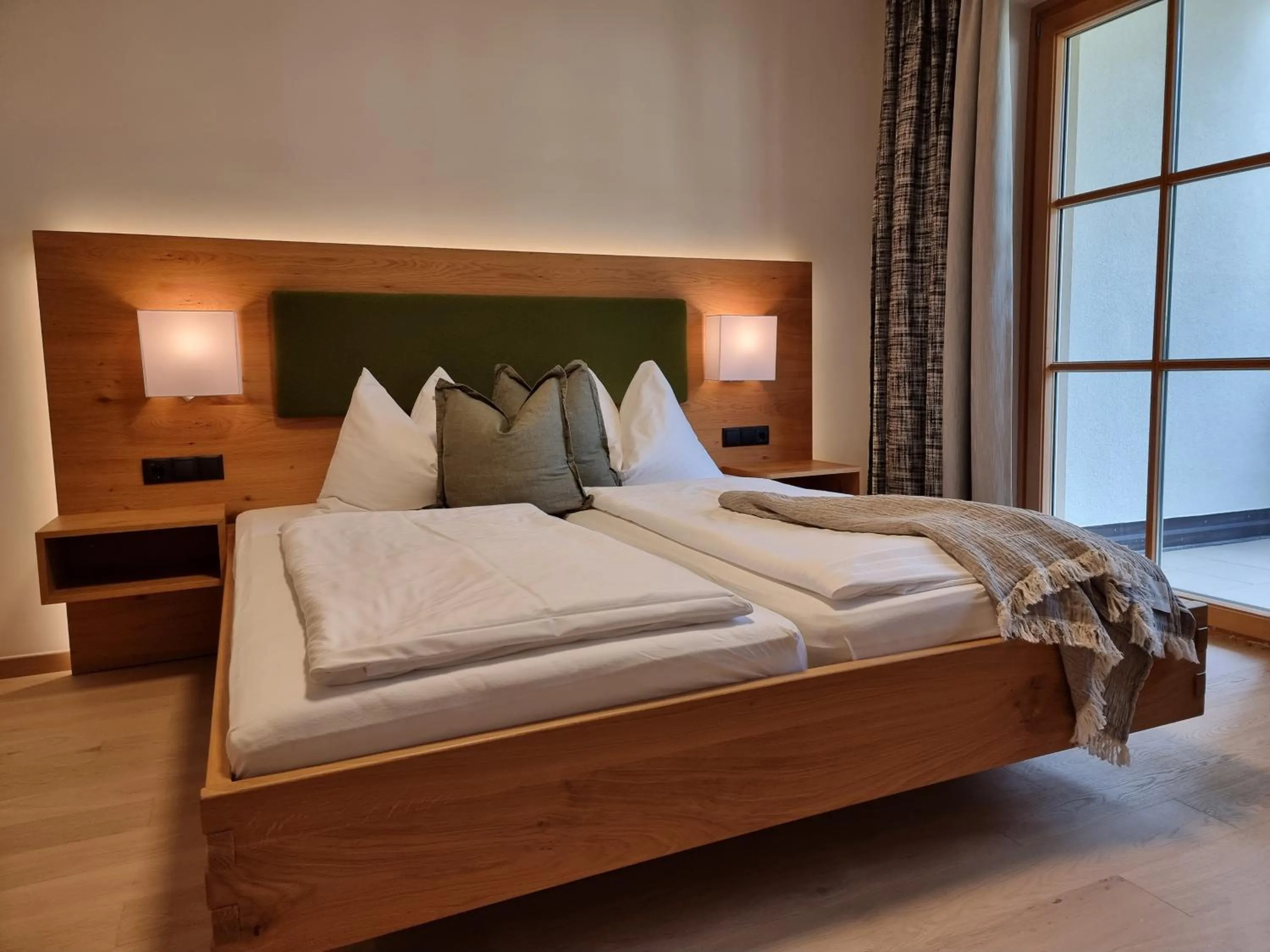 Bed in Hotel Matschner