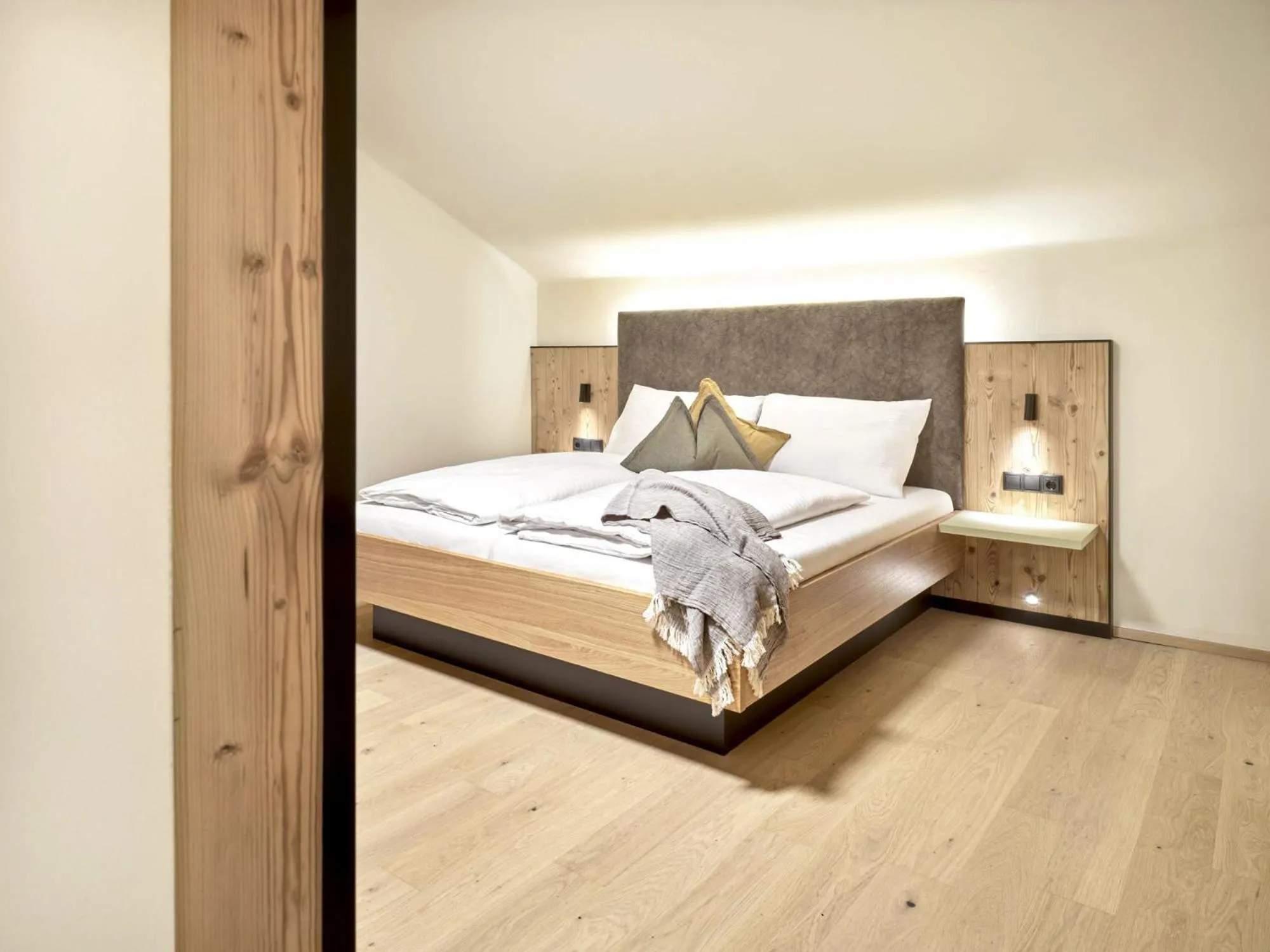 Bed in Hotel Matschner