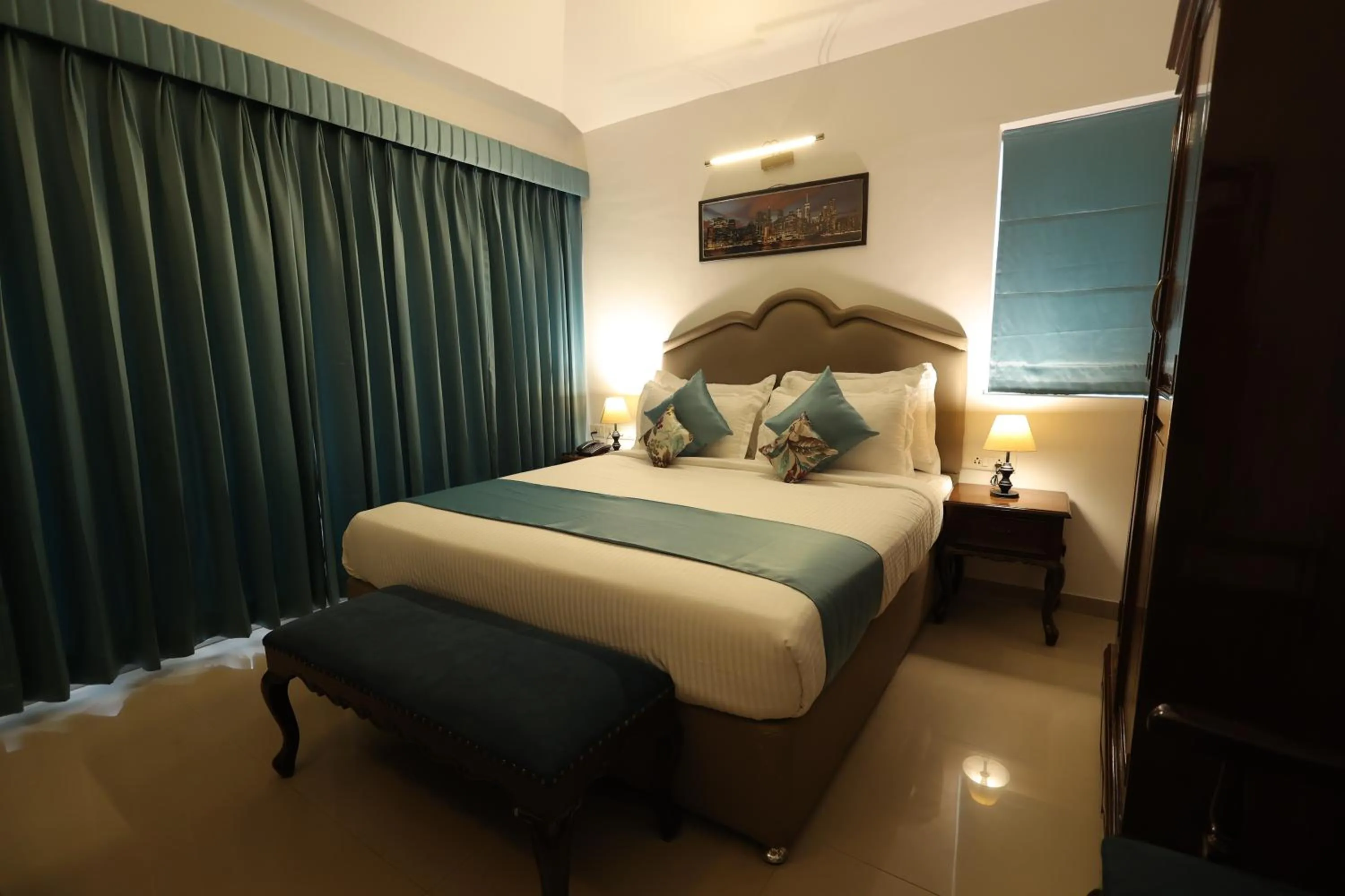 Bed in Casa Ahaana Resort Vagator, By Lavin Hotels