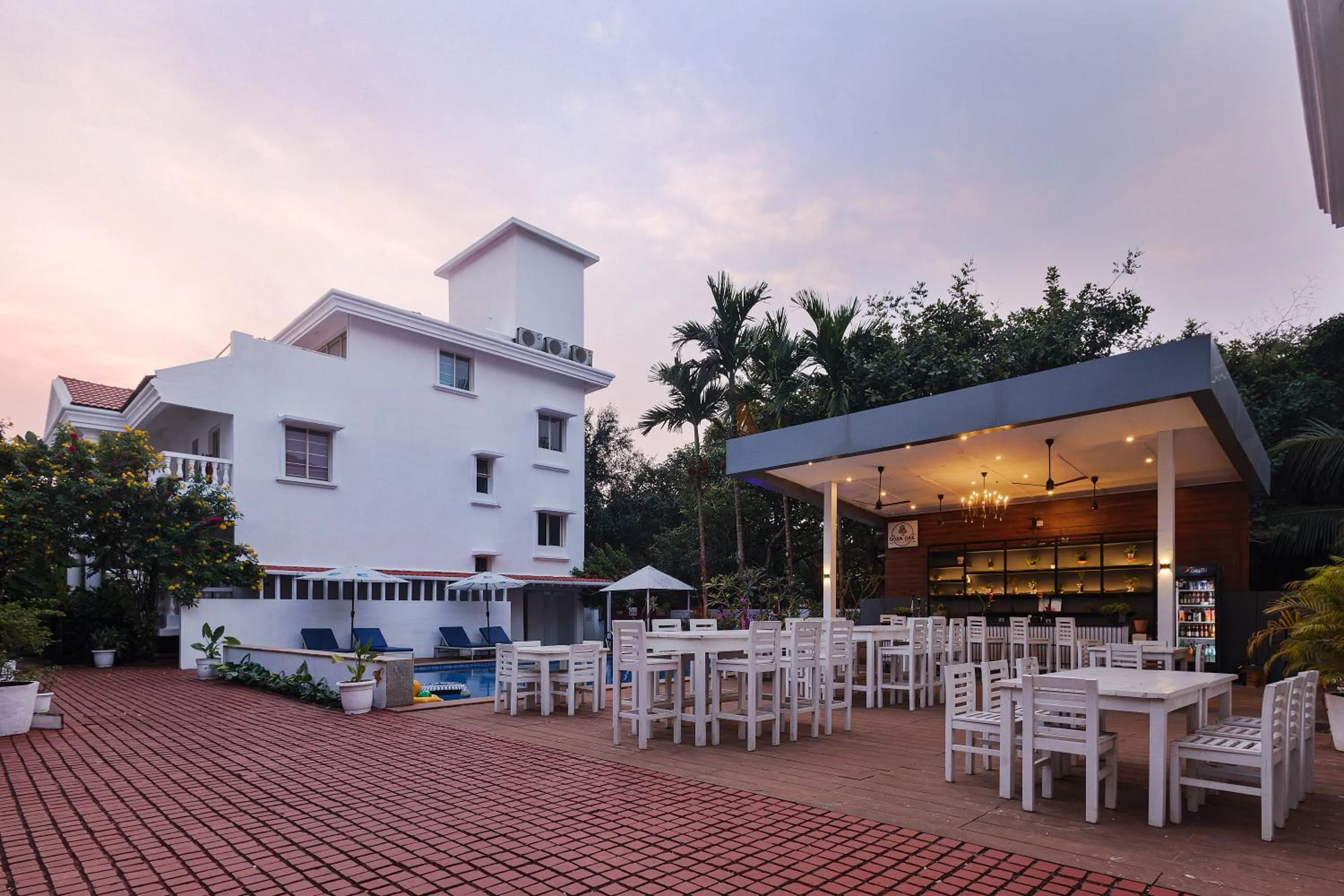 Swimming pool in Casa Ahaana Resort Vagator, By Lavin Hotels
