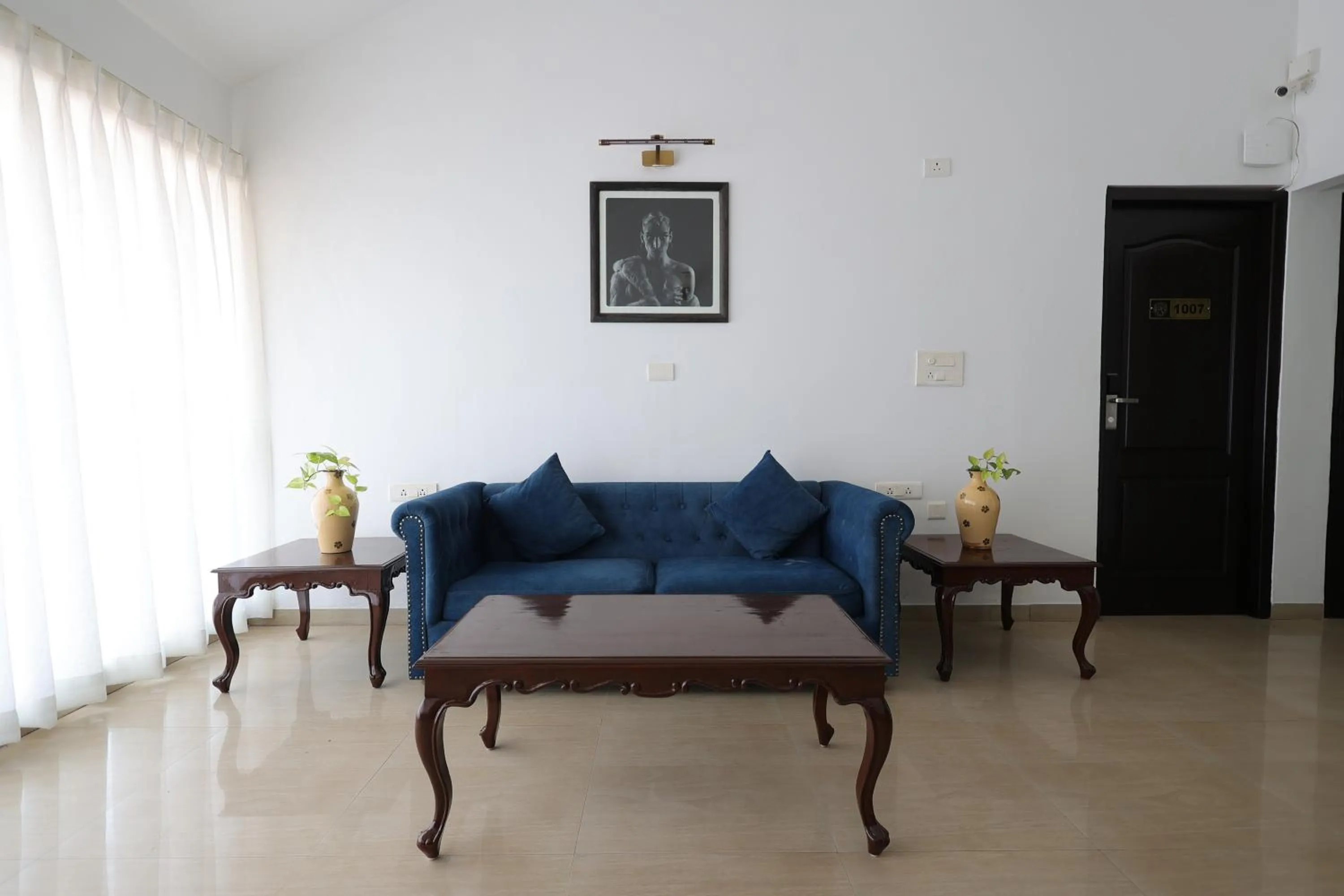 Seating area in Casa Ahaana Resort Vagator, By Lavin Hotels